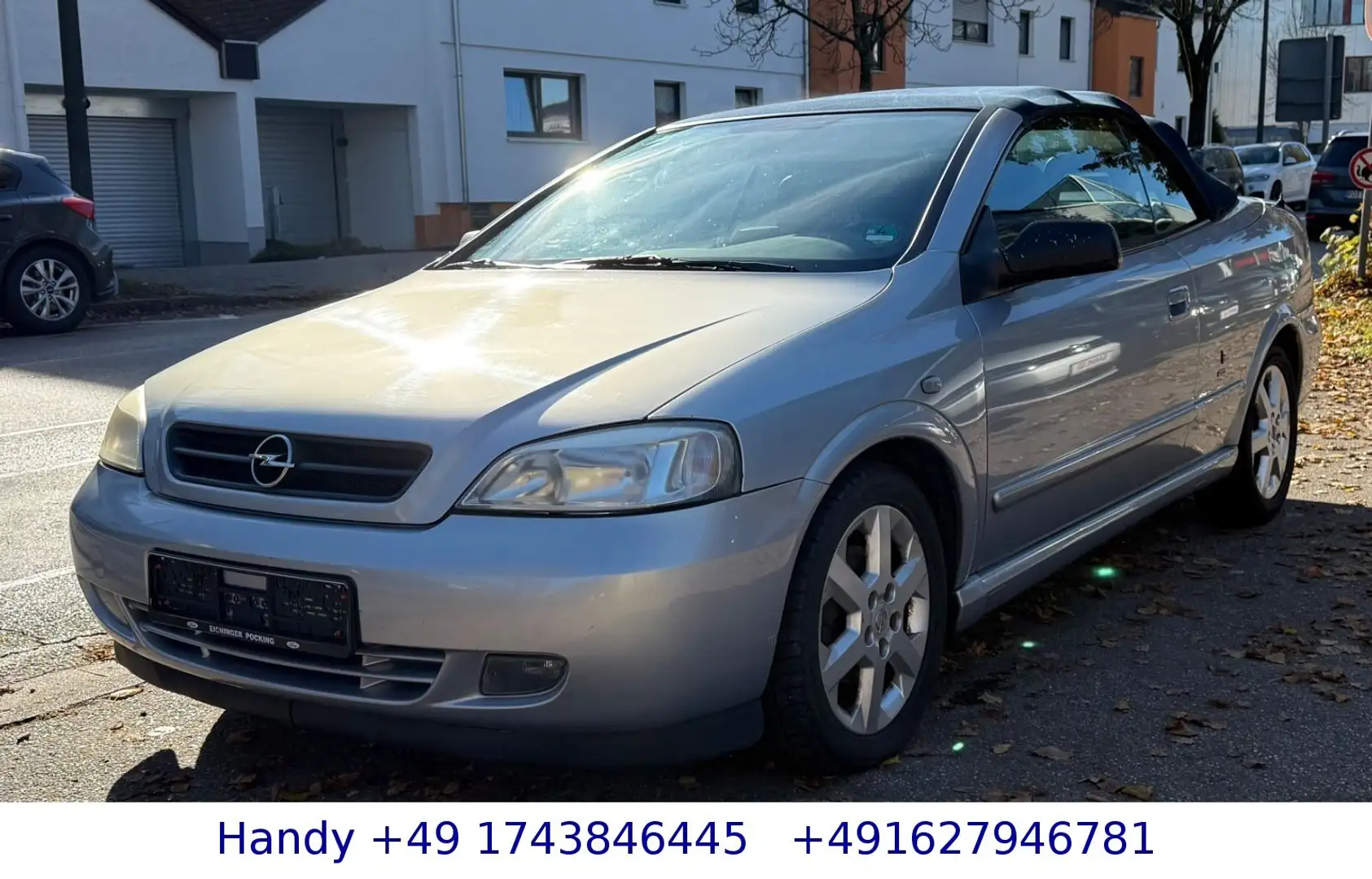 Opel Astra G Cabrio 1.8 16V Betone/Vollleder/SHZ Silber - 1