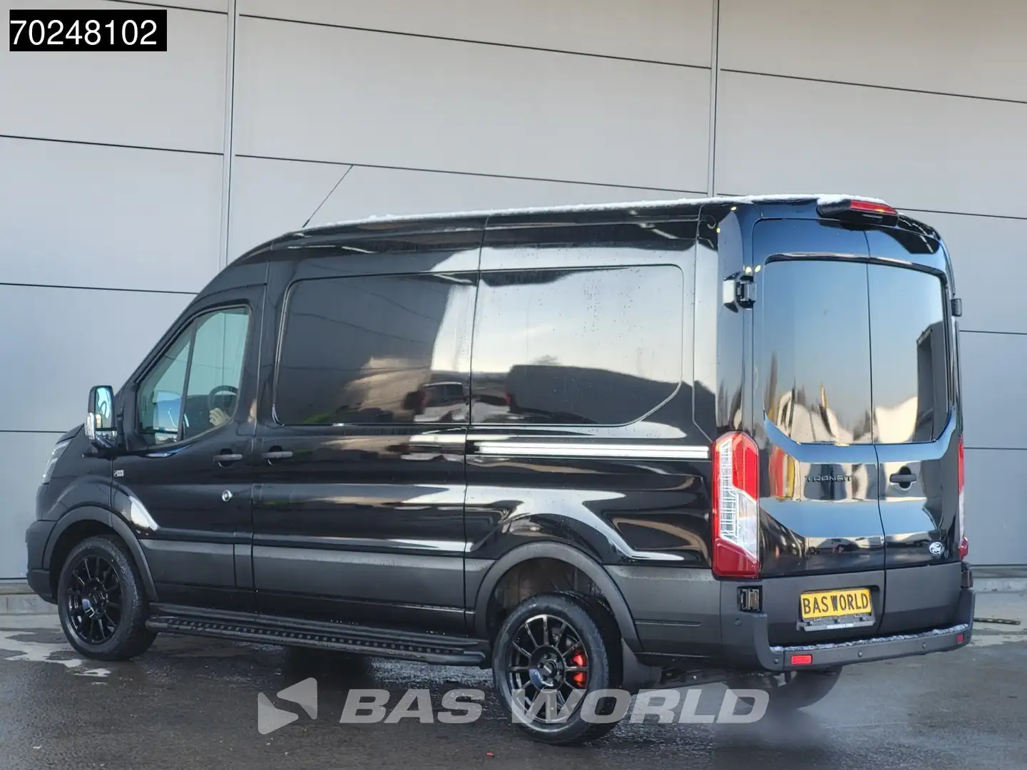 Ford Transit 165pk Automaat 2025 model Dubbele schuifdeur L2H2 Zwart - 2