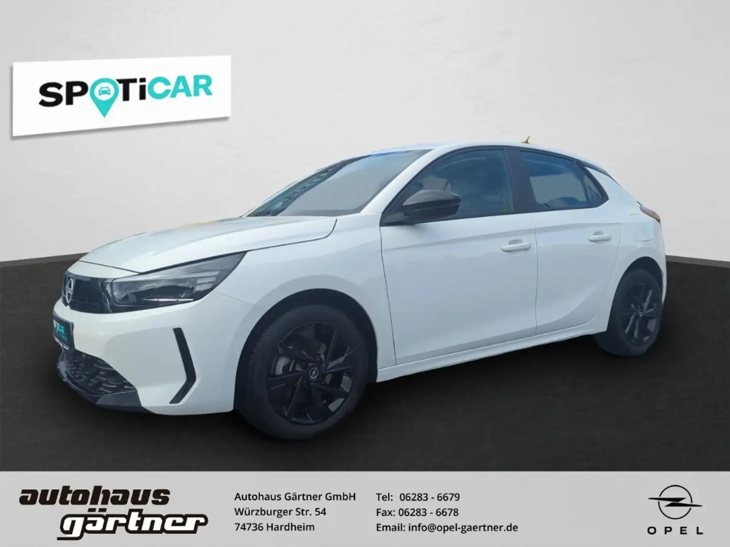 Opel Corsa F Basis 1.2 Turbo EU6e DAB PDC H inten Apple CarPl Bianco - 1