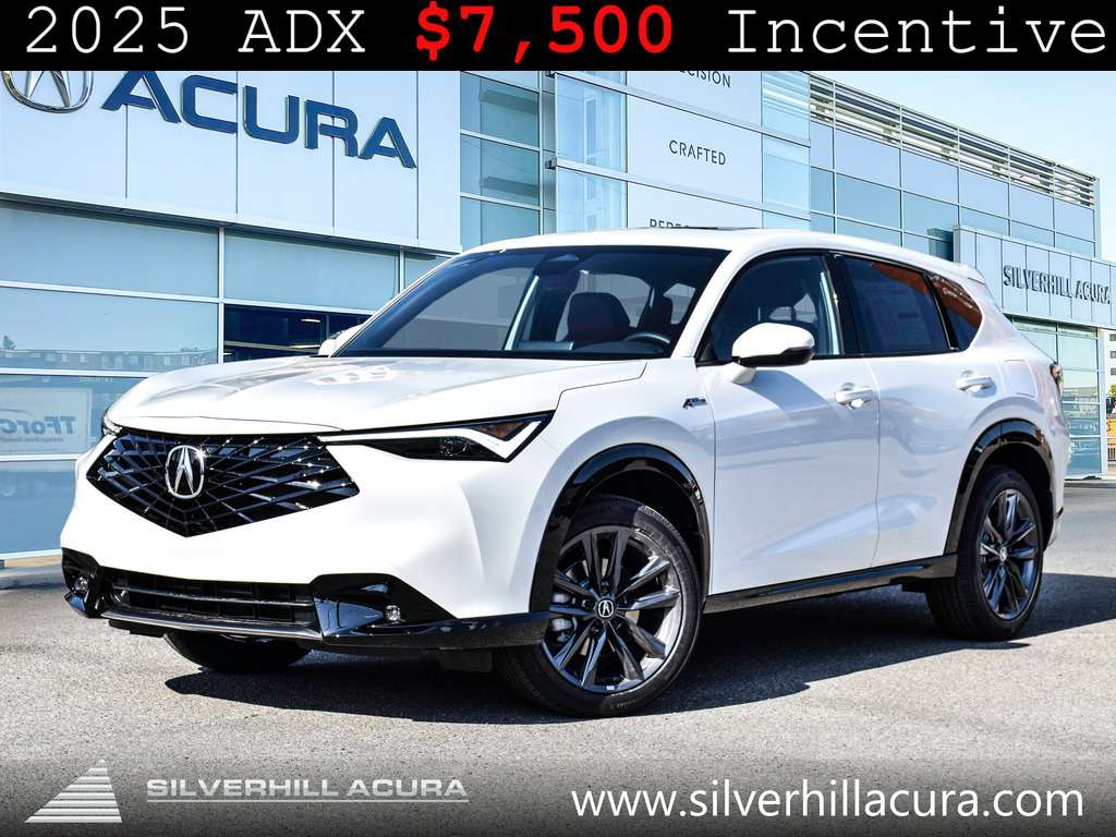 White 2025 Acura ADX SUV / Crossover All-Wheel Drive Continuously Variable Transmission