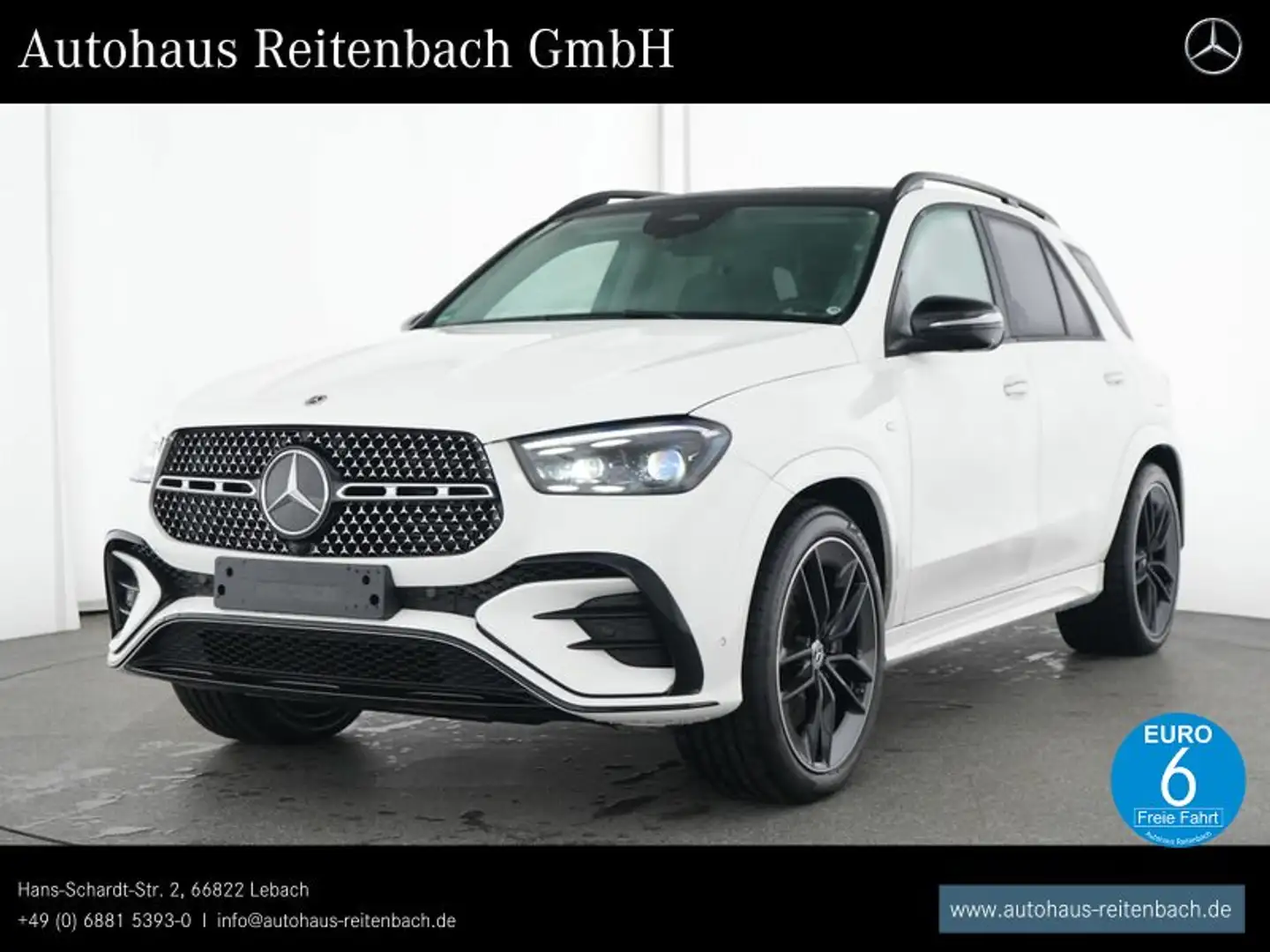 Mercedes-Benz GLE 400 GLE400e 4M AMG+PANO+AHK+22 NIGHT+DIST+AIRMA+BURM Weiß - 1