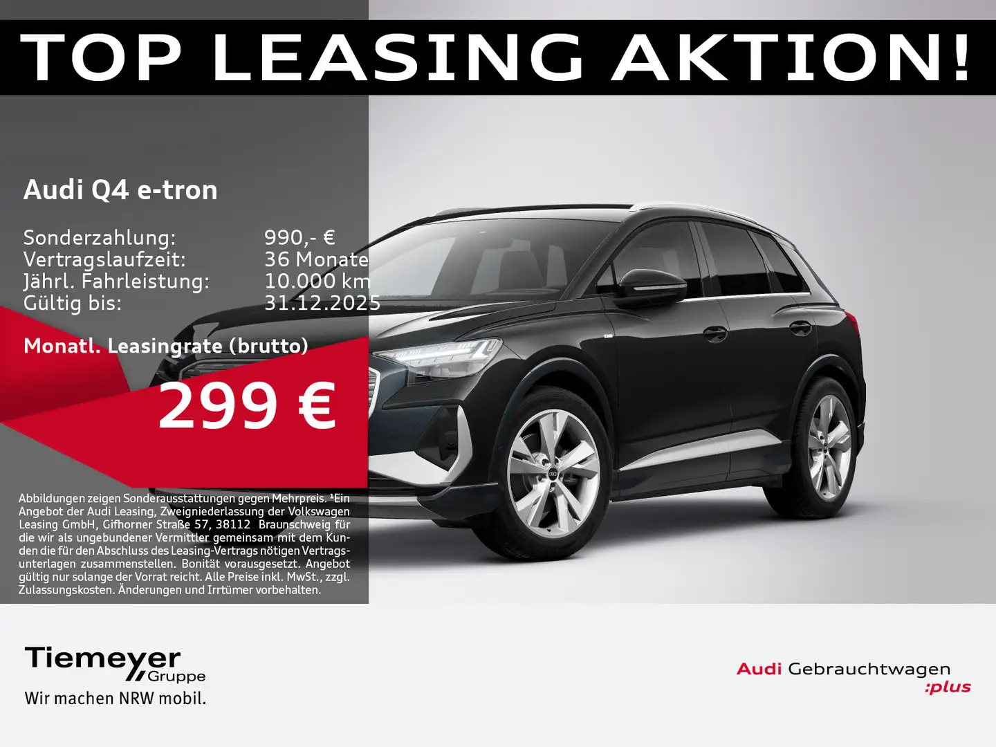 Audi Q4 e-tron 35 2x S LINE HuD 360° MATRIX ACC Schwarz - 1