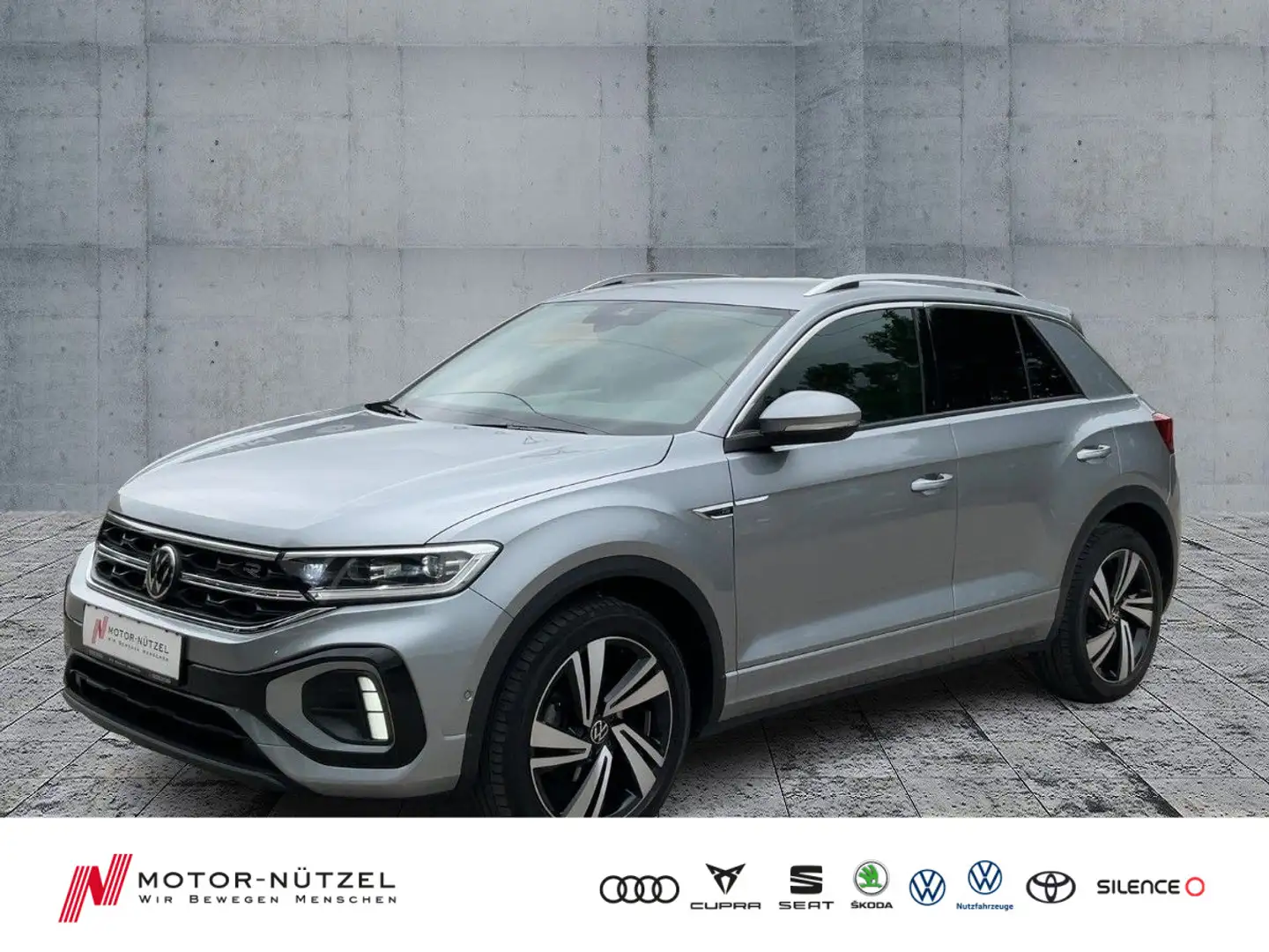 Volkswagen T-Roc 1.5 TSI DSG R-LINE LEDplus+NAV+ACC+SHZ+AHK Silber - 1