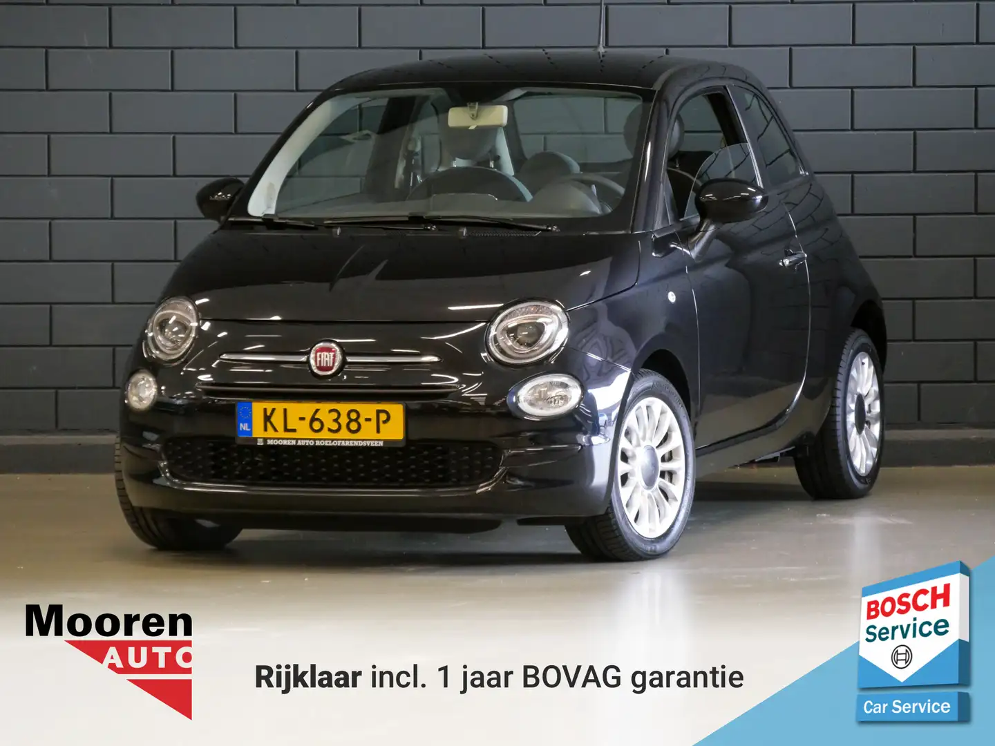 Fiat 500 0.9 TwinAir Turbo Popstar | AIRCO | Černá - 1