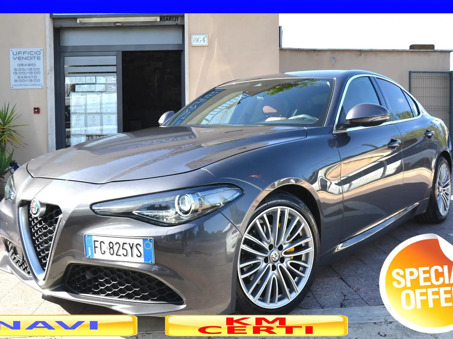 Alfa Romeo Giulia 2.2 180CV SUPER 6M **FULL OPTIONAL**PREZZO VERO** Grau - 1
