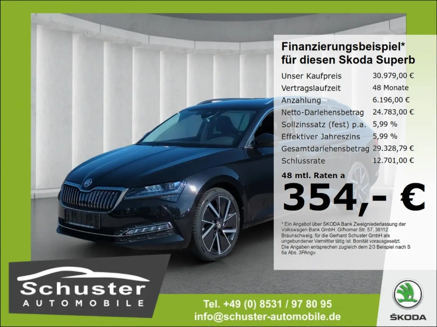 Skoda Superb Combi Style TDI*DSG Matrix-LED R-Kam 19* Black - 1