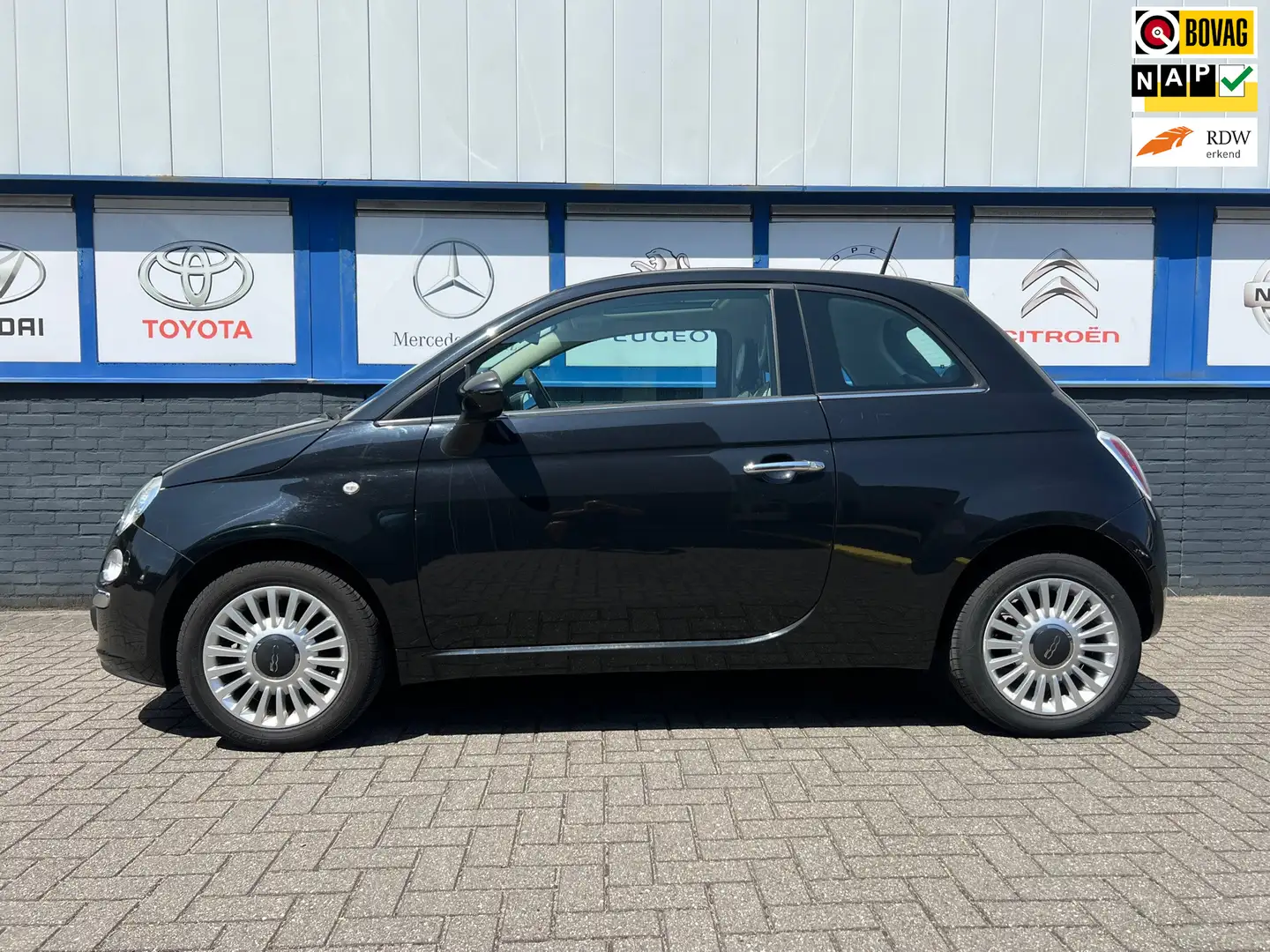 Fiat 500 1.2 Lounge 2013 128000km NWE.APK 5995EU Negro - 1