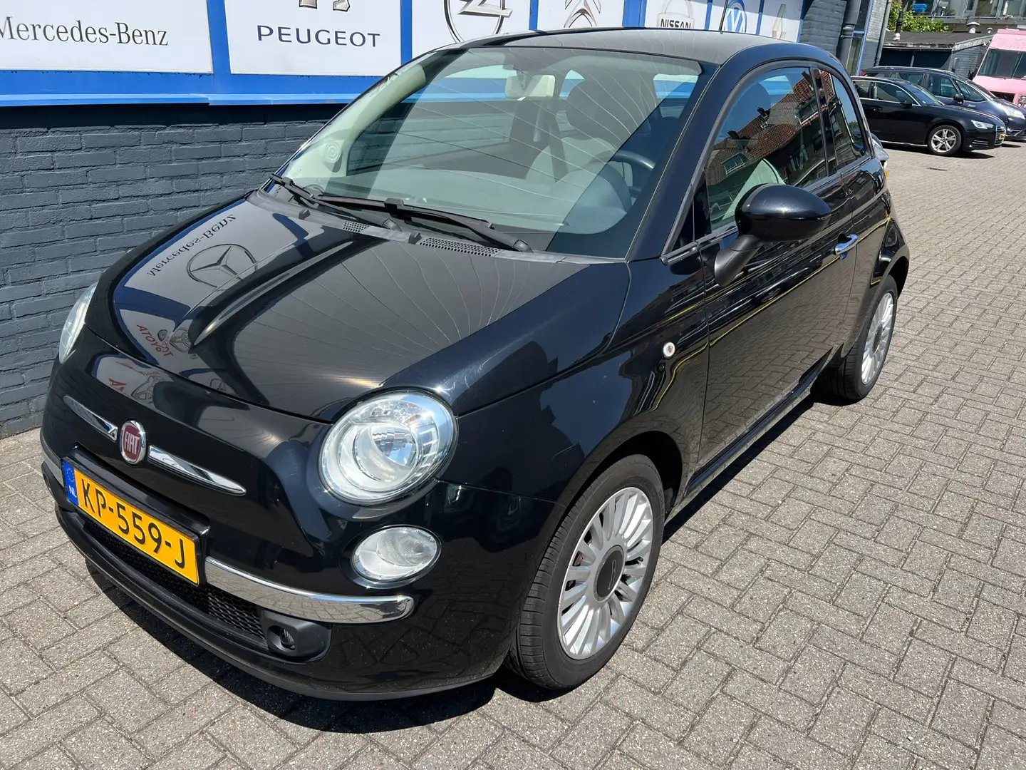Fiat 500 1.2 Lounge 2013 128000km NWE.APK 5995EU Negro - 2