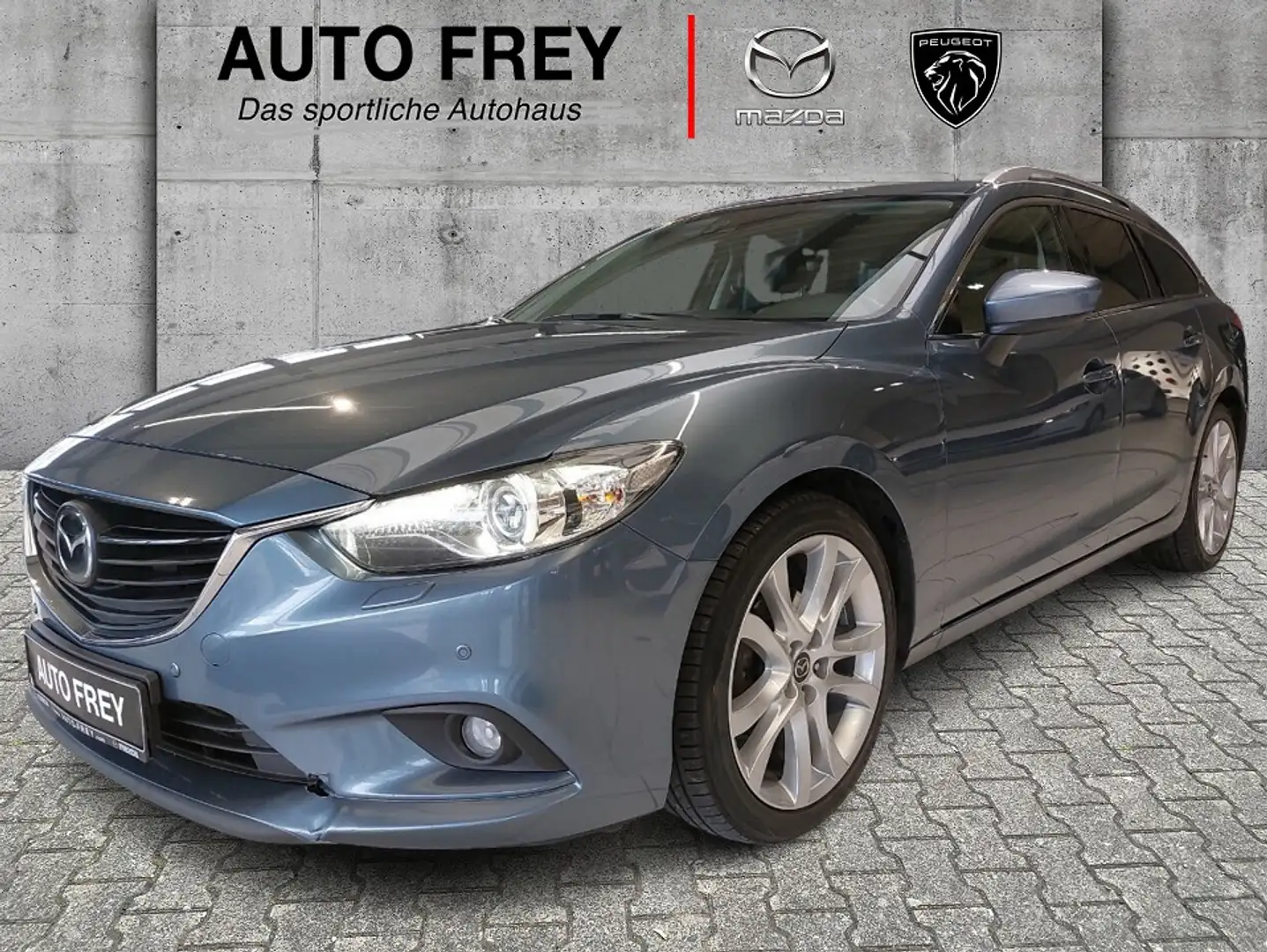 Mazda 6 Kombi 2.2-D 175 Sports-Line+AUTOMATIK+LEDER+BOSE+B Синій - 1