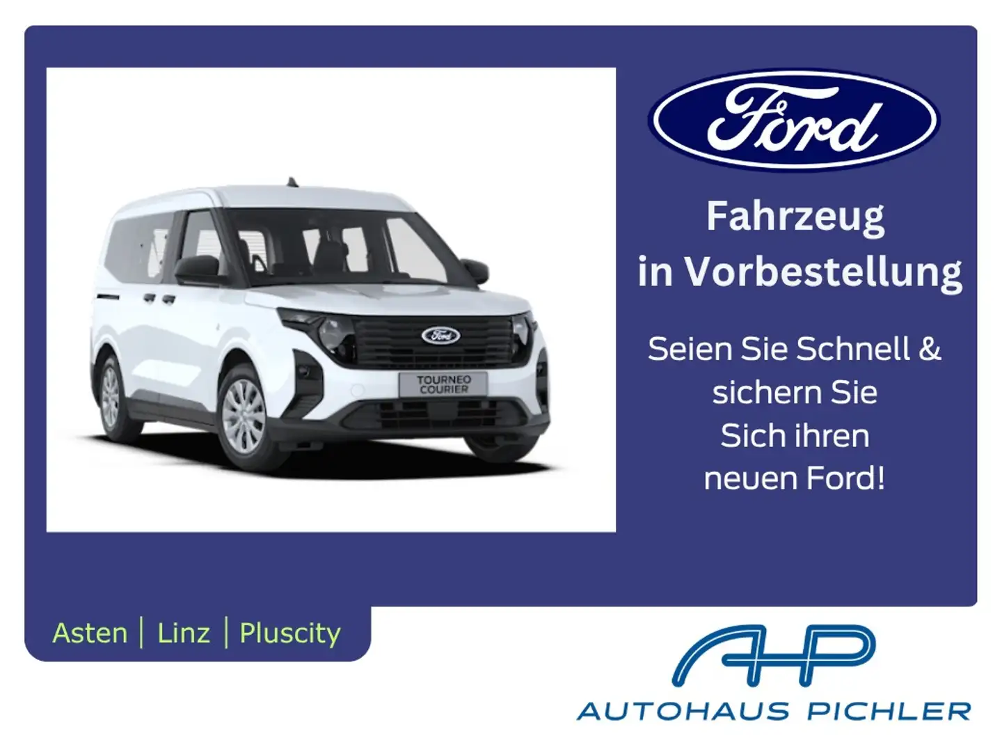 Ford Tourneo Courier Titanium 1,0 Ecob. 125PS  LEASING AKTION in Vor... Silber - 1