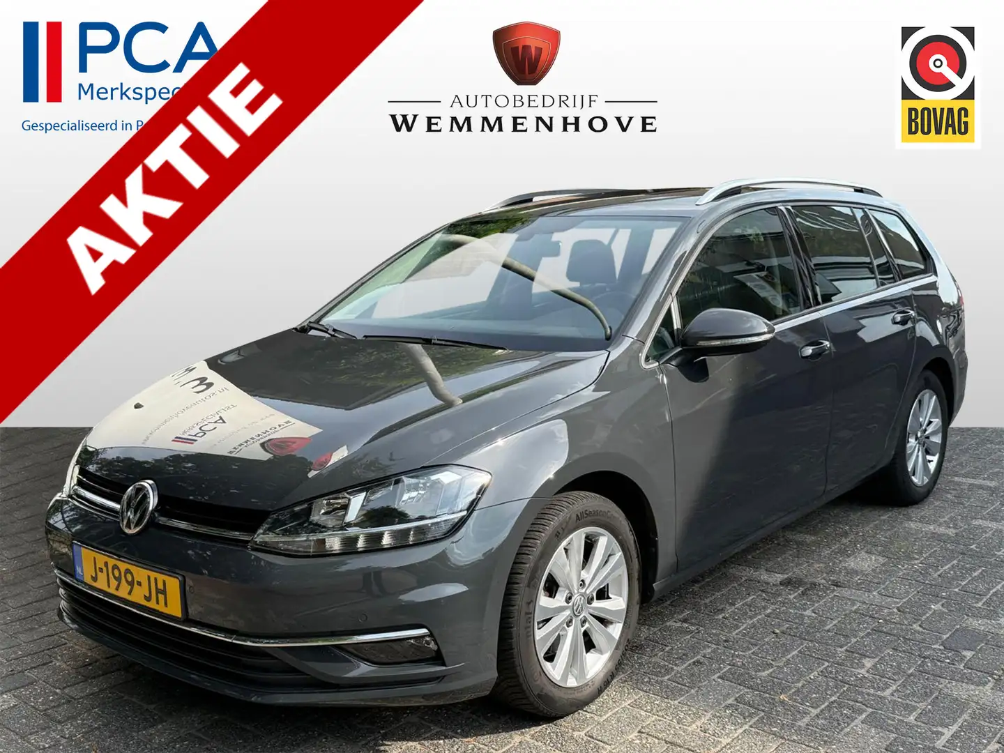 Volkswagen Golf Variant 1.0 TSI Comfortline Business Airco-Ecc/Navi/Alu wi Grijs - 1