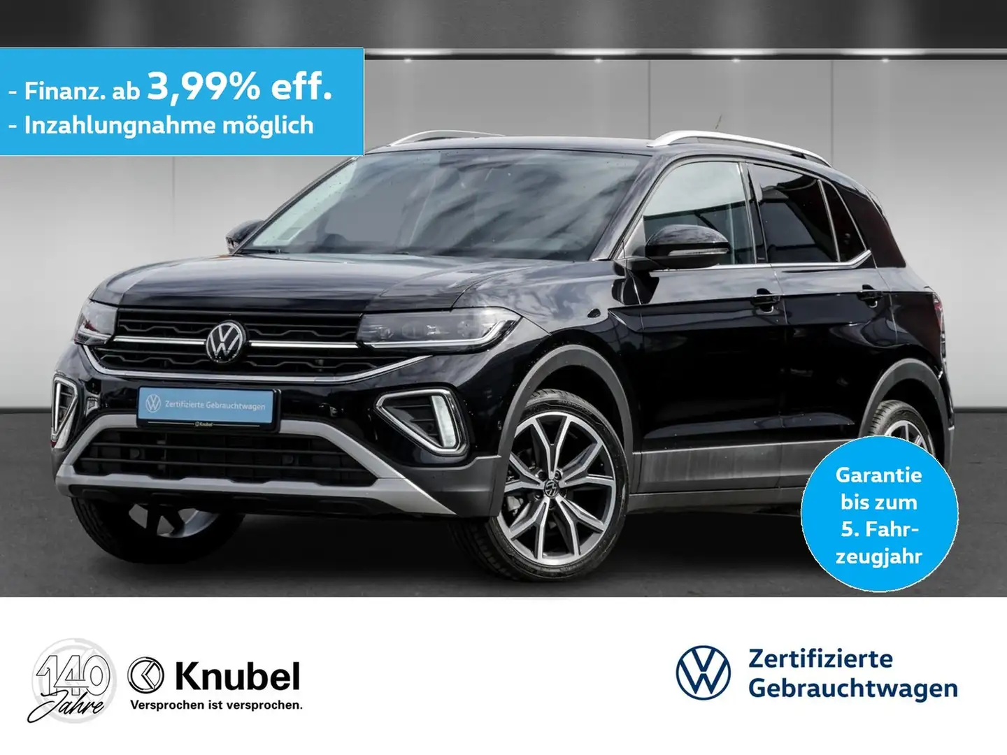 Volkswagen T-Cross Style 1.0 TSI DSG IQ.Light Navi AHK 18" TravelA... Schwarz - 1
