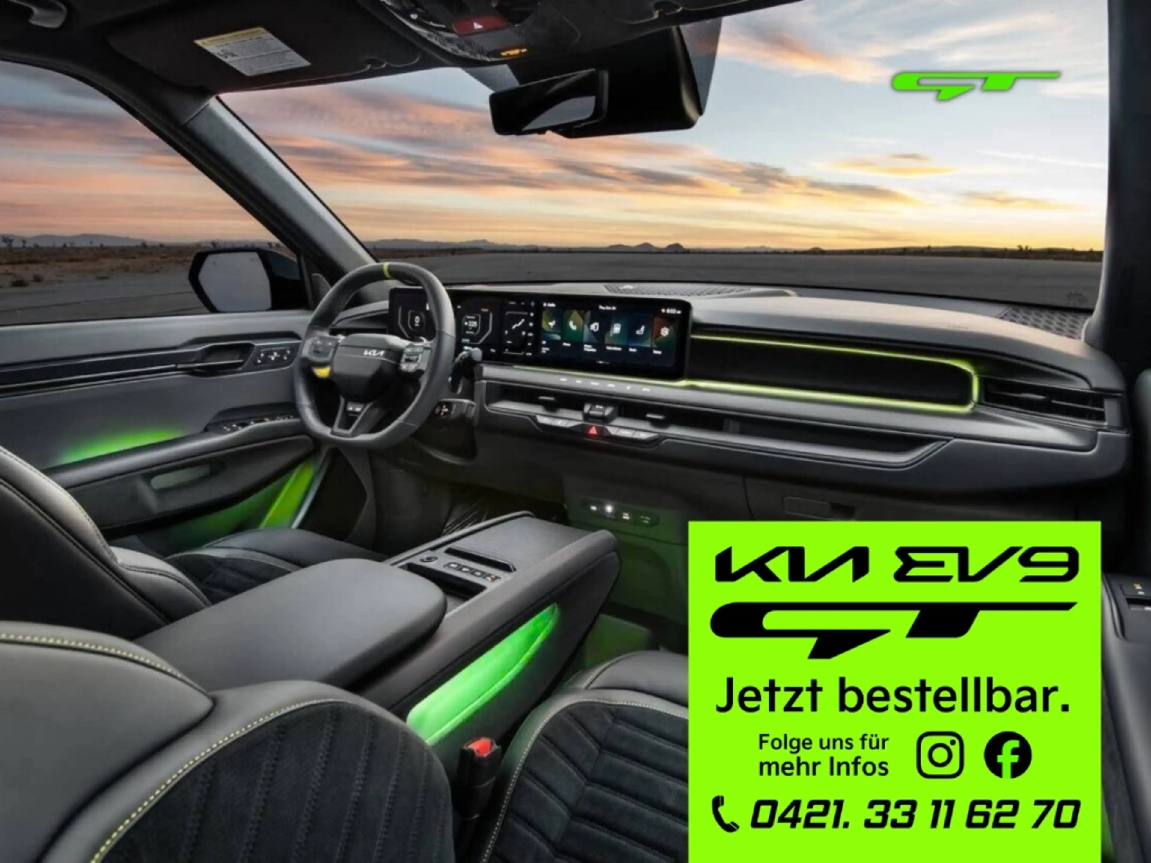 Kia EV9 GT 99,8-kWh AWD 508-PS Sportsitze ALCANTARA — photo 3