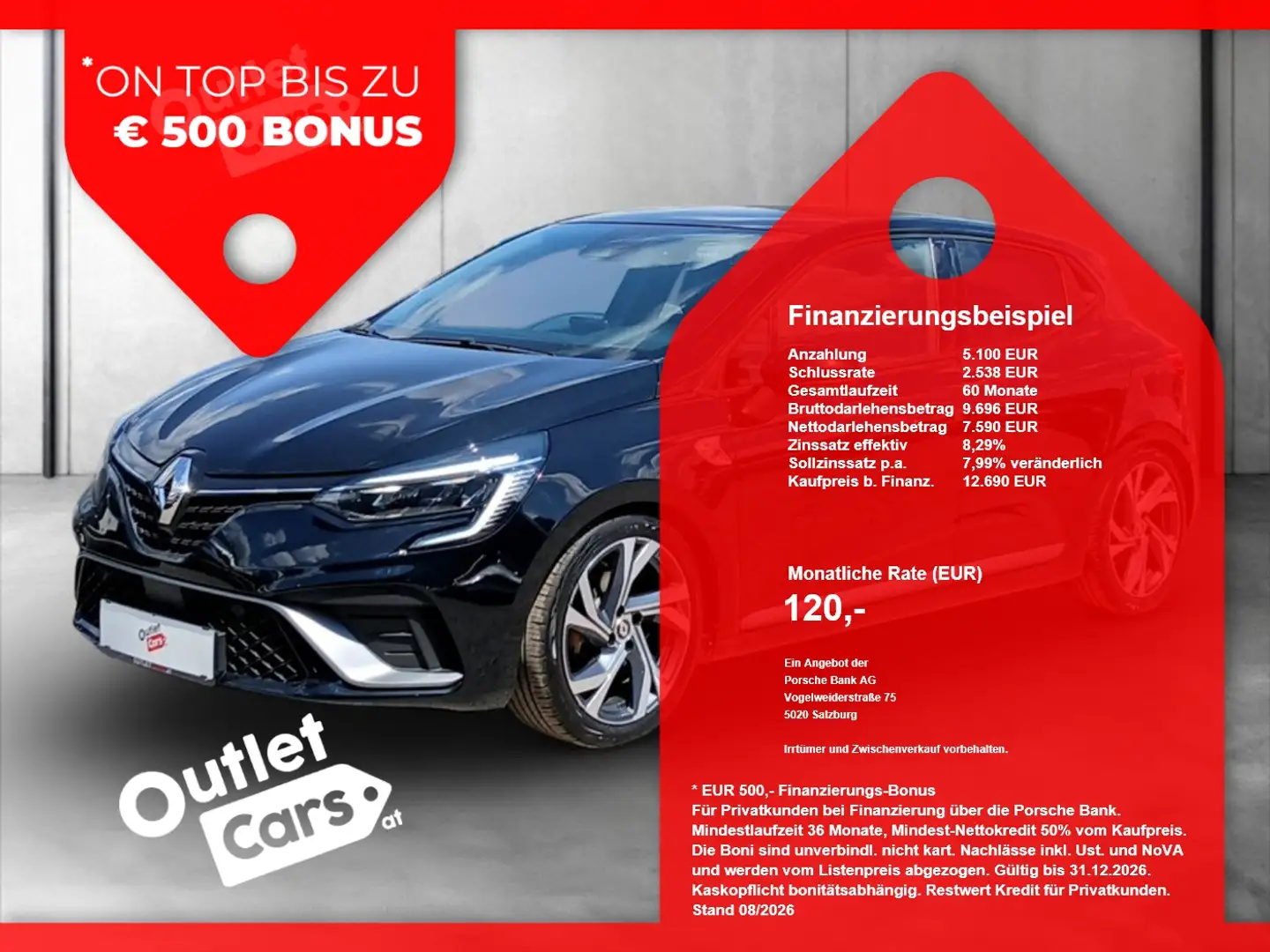 Renault Clio V 1.6 E-TECH R.S. Line LED+RFK+Virtual Schwarz - 1