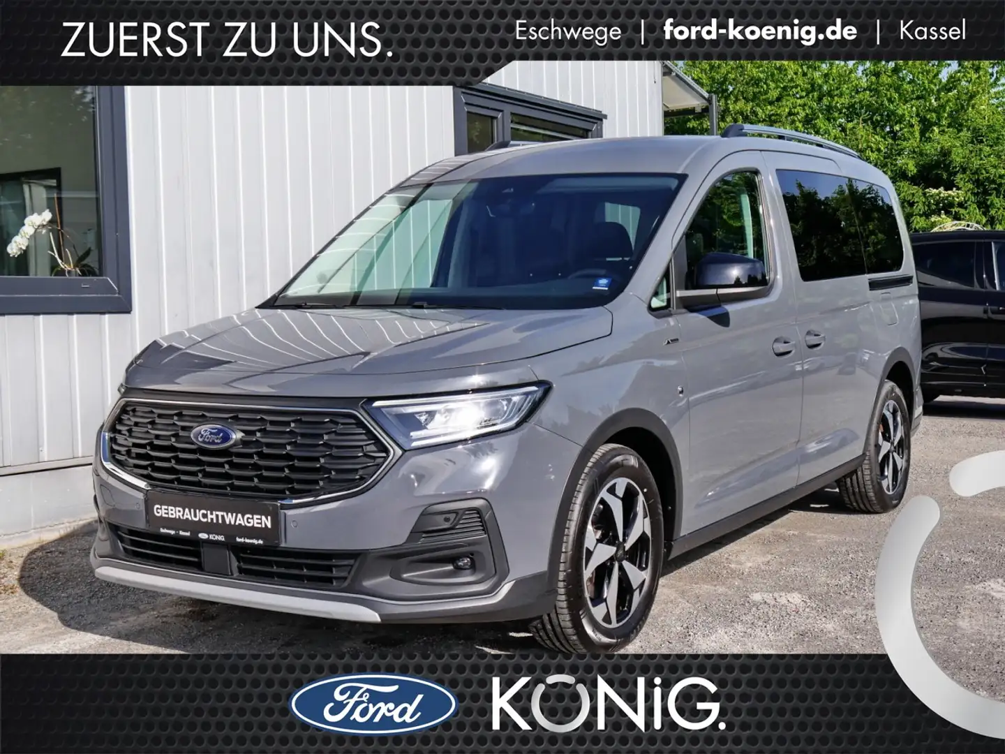 Ford Tourneo Connect L2 1.5 EB AHK+Kamera+Sitzheizung Klima Navi Grey - 1
