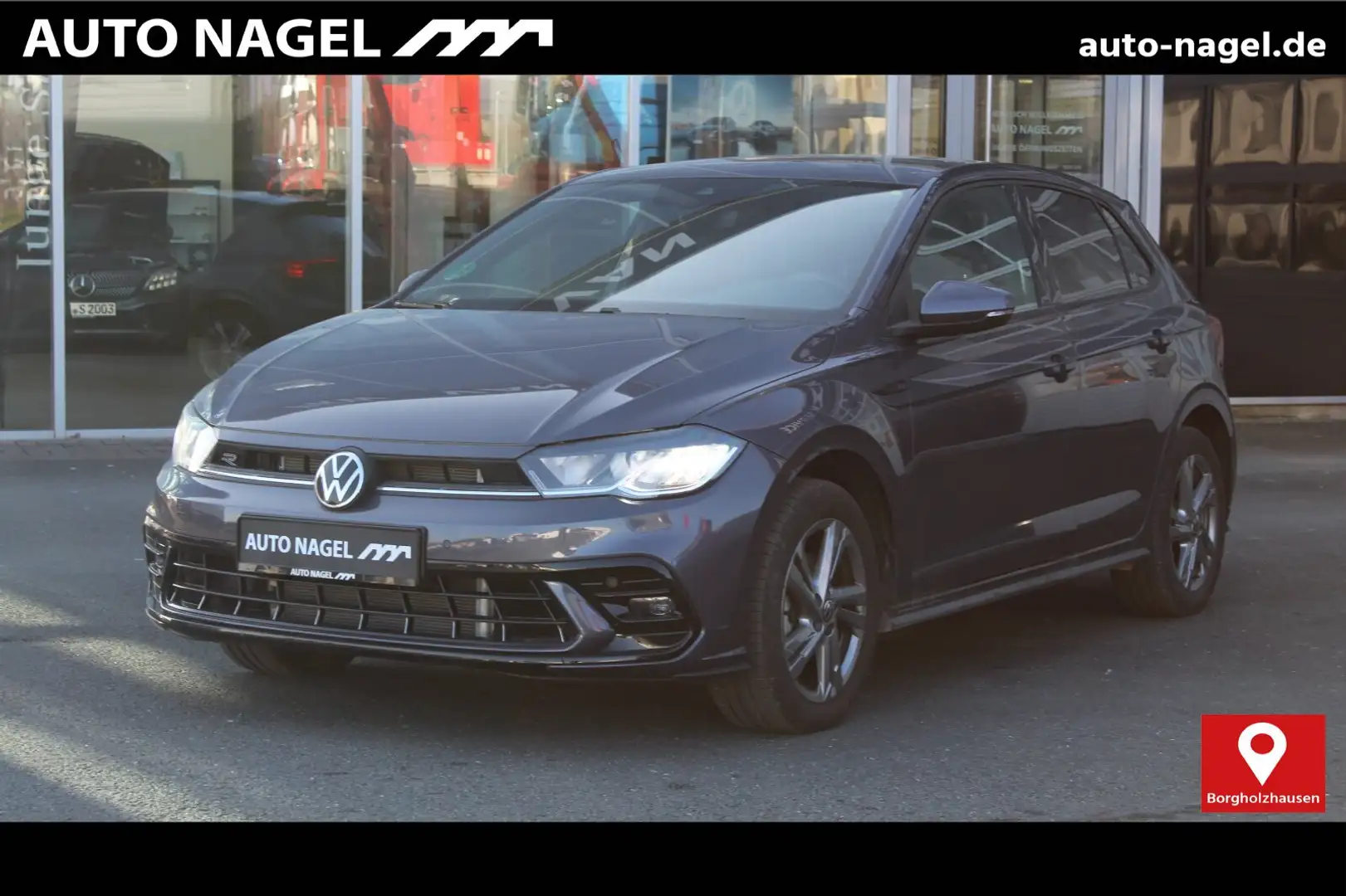 Volkswagen Polo Polo 1.0 TSI R-Line MATRIX-LED+KAMERA+ACC+KLIMA+ Grigio - 1