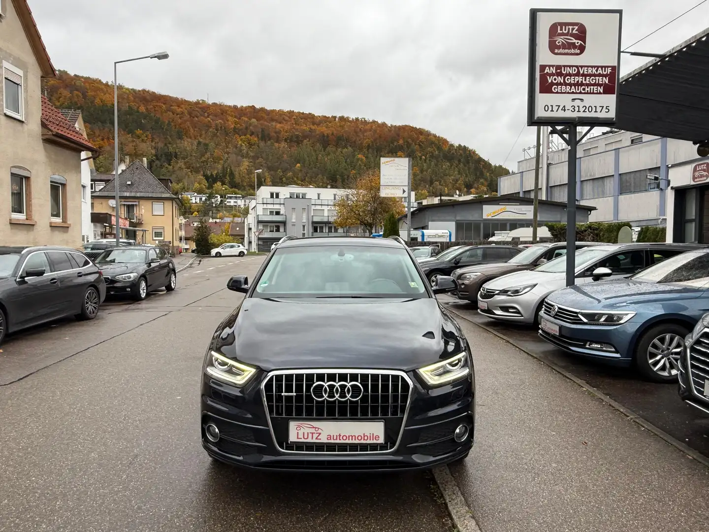Audi Q3 2.0 TDI quattro, S-LINE, AHK -Voll-4x4 Bleu - 1