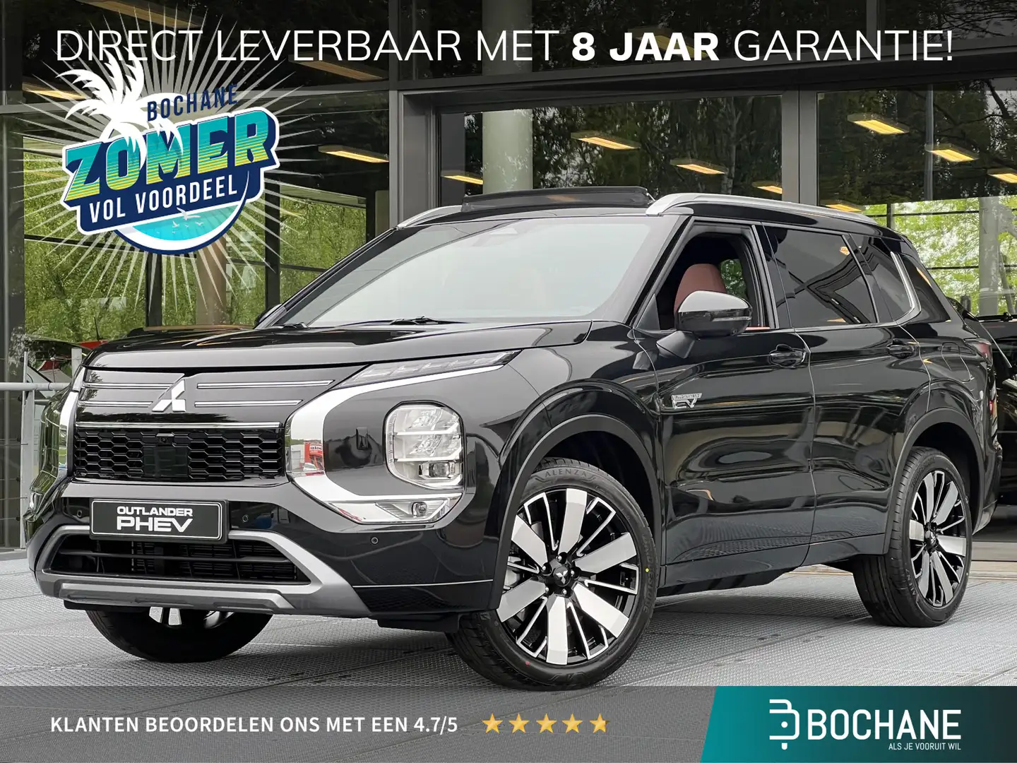 Mitsubishi Outlander 2.4 PHEV Instyle+ | DIRECT UIT VOORRAAD LEVERBAAR! Noir - 1