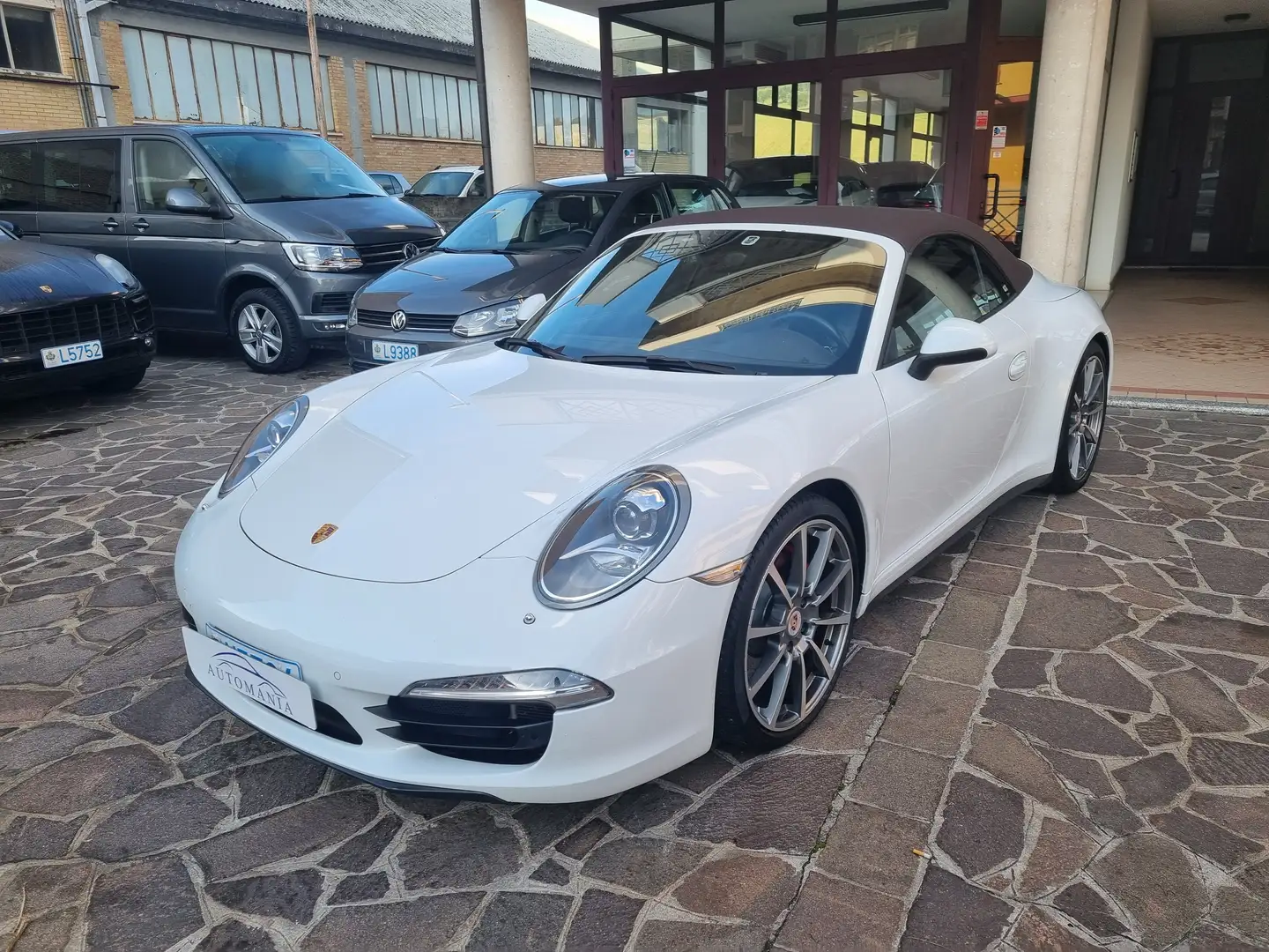 Porsche 911 Porsche 991 Carrera 4S Cabrio Blanc - 1