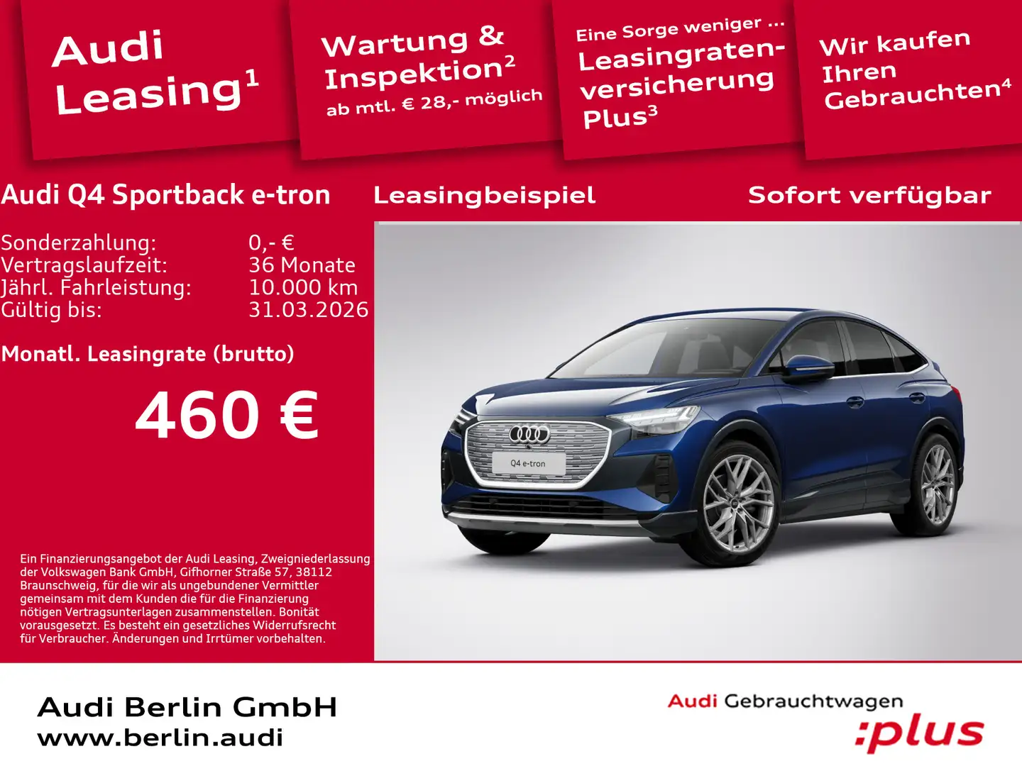 Audi Q4 e-tron 35 125 kW Blau - 1