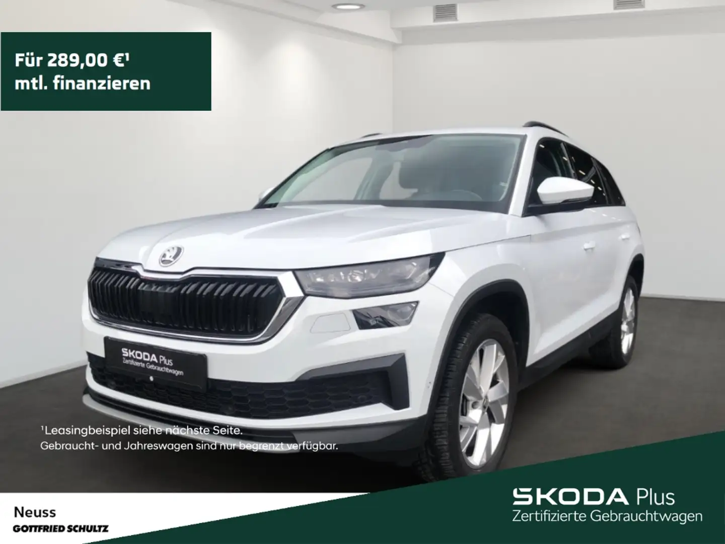Skoda Kodiaq TOUR TDI DSG AHK SITZHEIZUNG NAVI LED ACC Weiß - 1