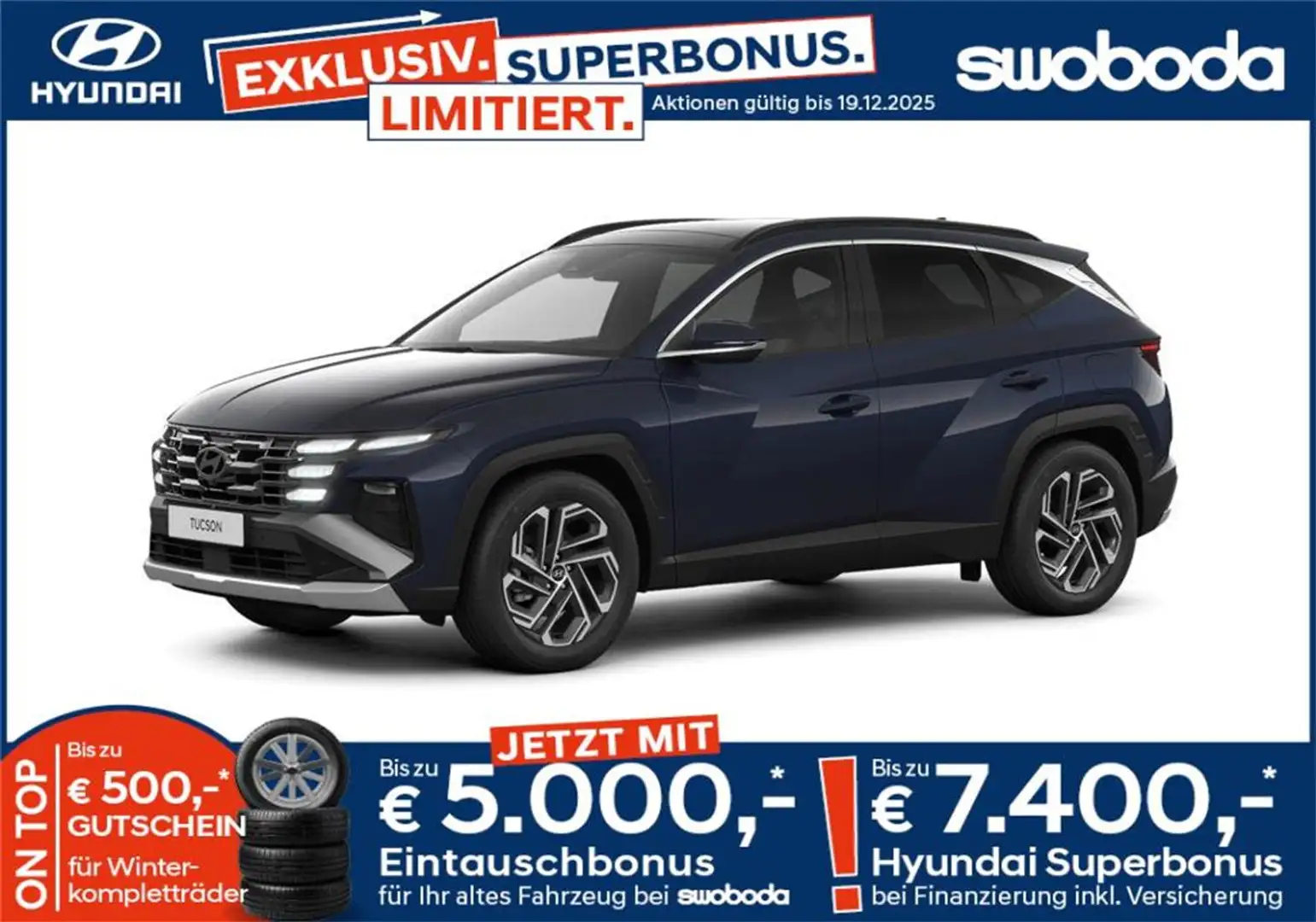 Hyundai TUCSON Tucson NX4 Smart Line 1,6 T-GDi PHEV 2WD t6ps1-P3 Bleu - 1