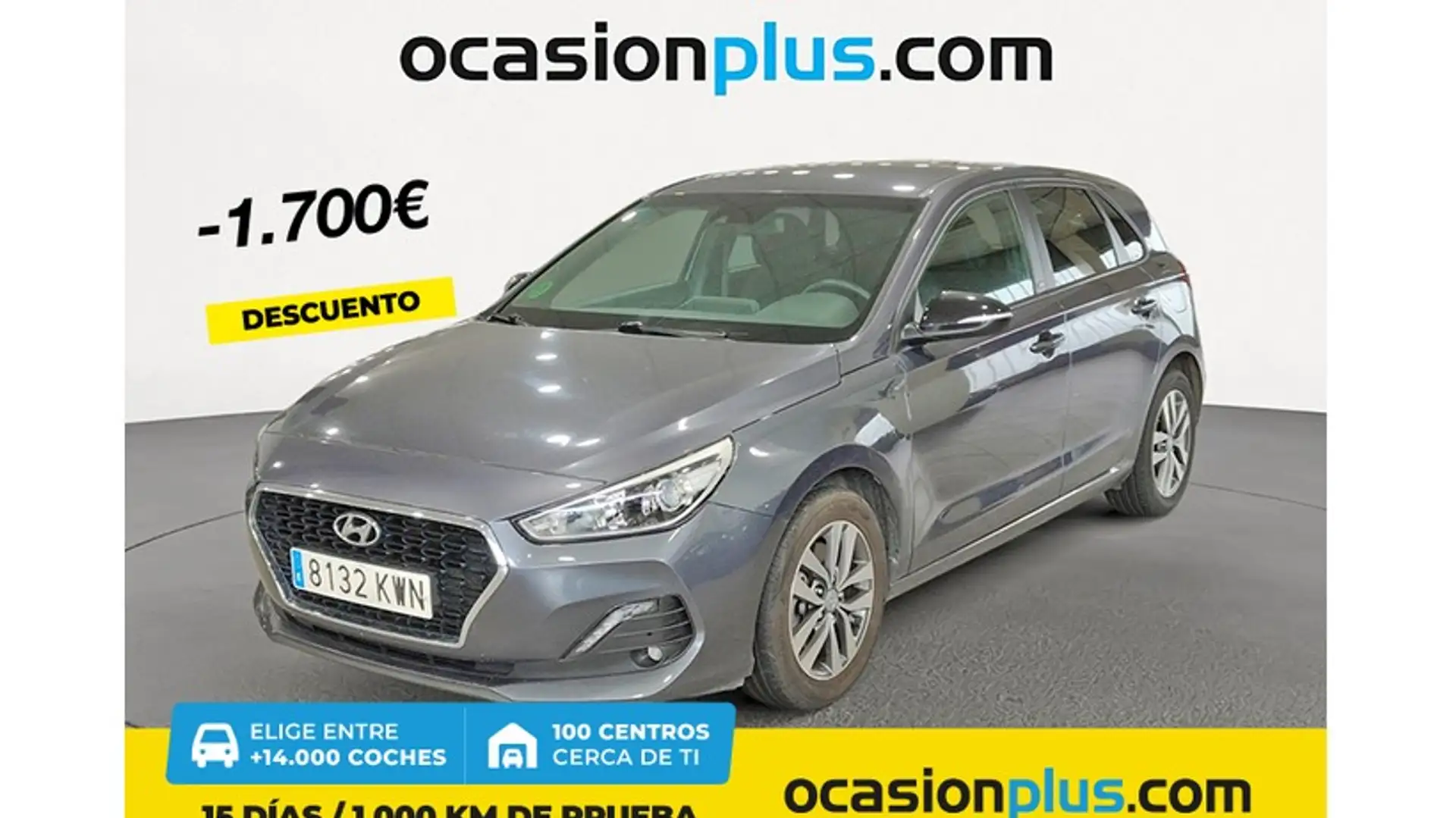 Hyundai i30 1.0 TGDI Go 120 Gris - 1