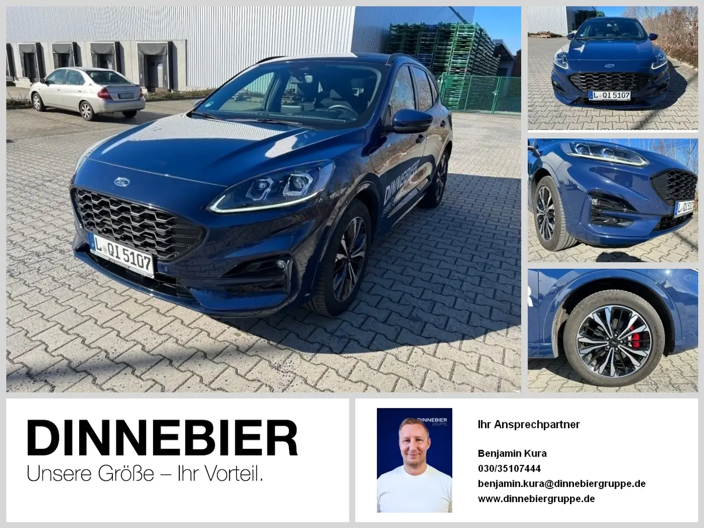 Ford Kuga ST-LINE X 2.5 PHEV |NAVI*RFK*LED*PDC| Blau - 1