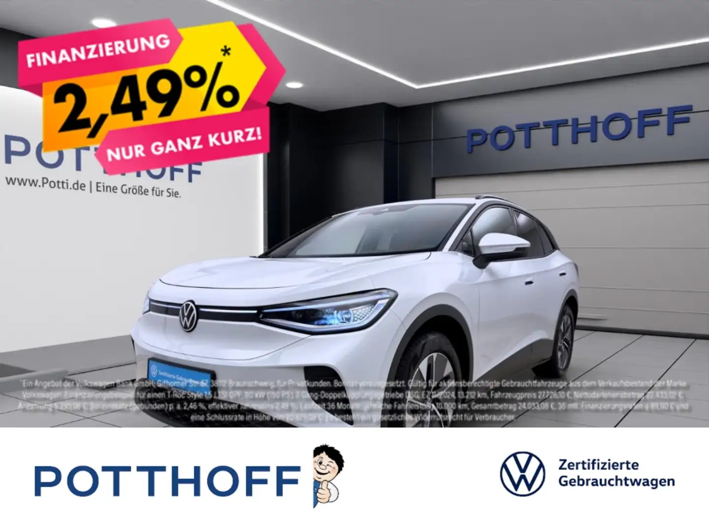 Volkswagen ID.4 PURE NAVI HuD PDC SHZG MATRIX Weiß - 1