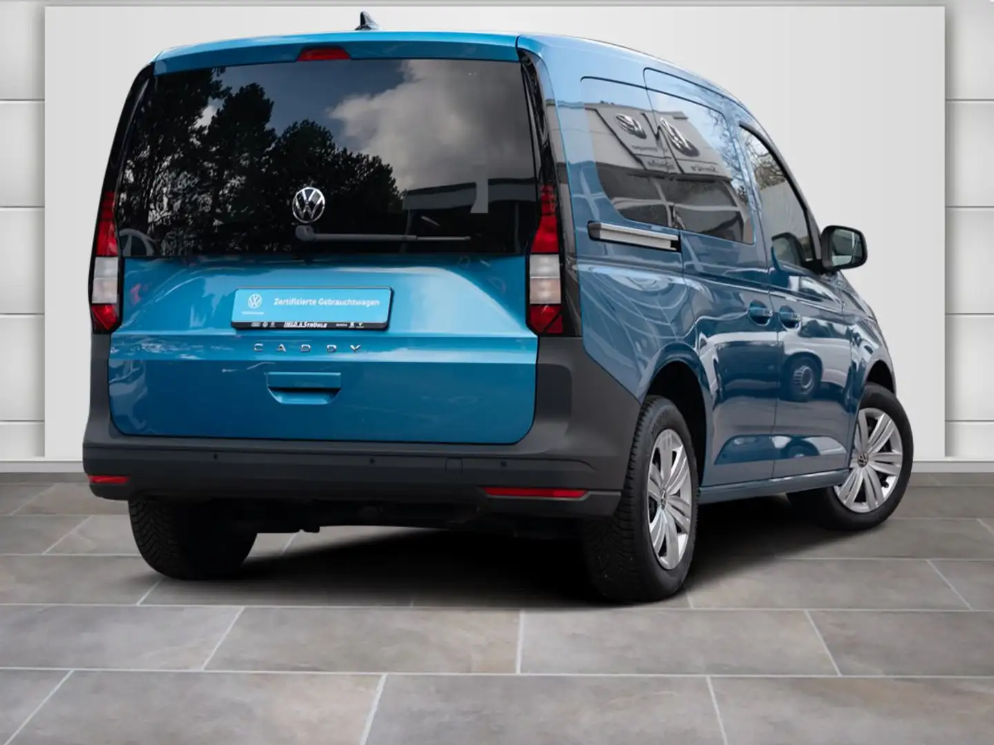 Volkswagen Caddy 2.0 TDI AHK KAM PDC SHZ Blauw - 2