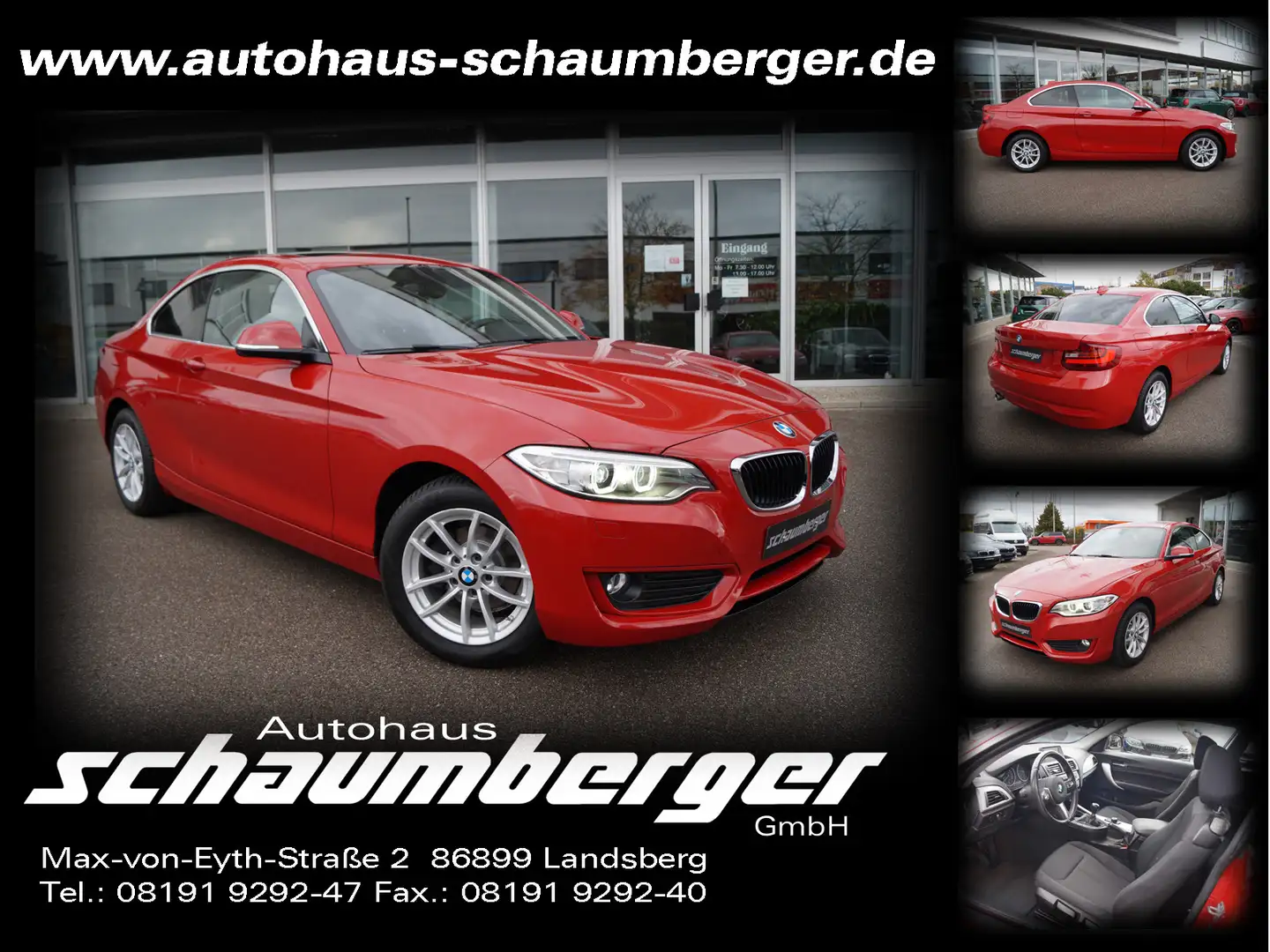 BMW 218 218i Coupe * Xenon/Kurvenlicht * Glasdach *1.Hd Rot - 1
