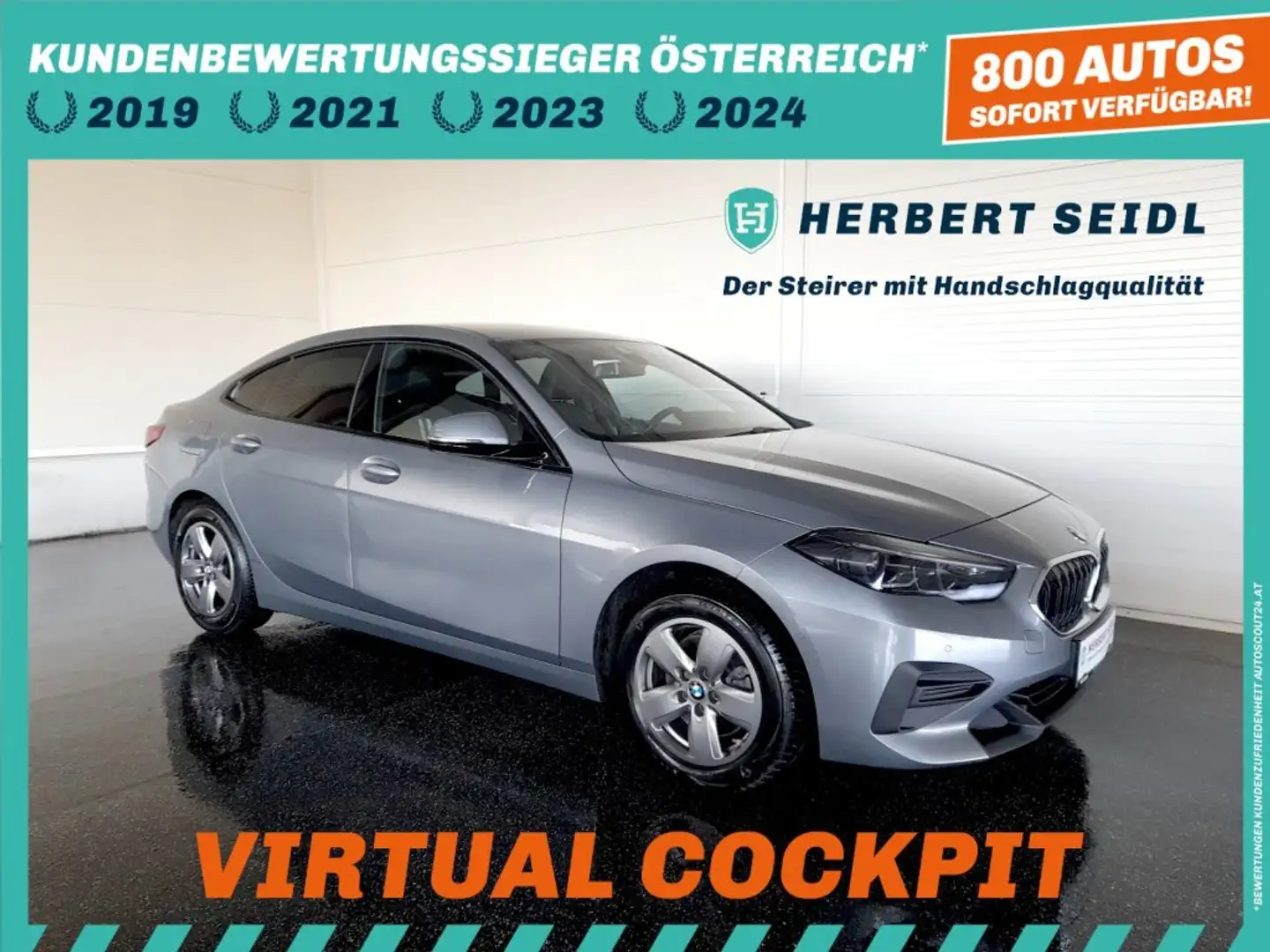 BMW 216 d Grand Coupe Aut *M-SPORT SITZE / LED ADAPTIV / LIVE COCKPIT PROFESSIONAL / NAVI / DACHHIMMEL SCHWARZ* Grau - 1