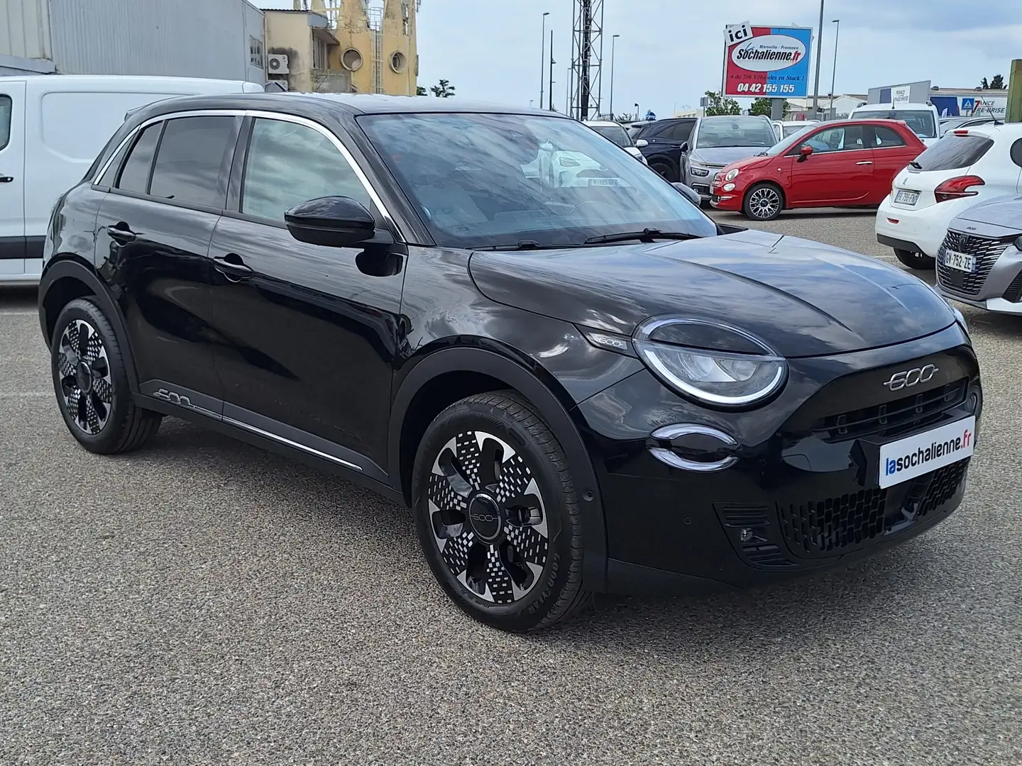 Fiat 600 1.2 Hybrid 100ch DCT6 La Prima Noir - 2