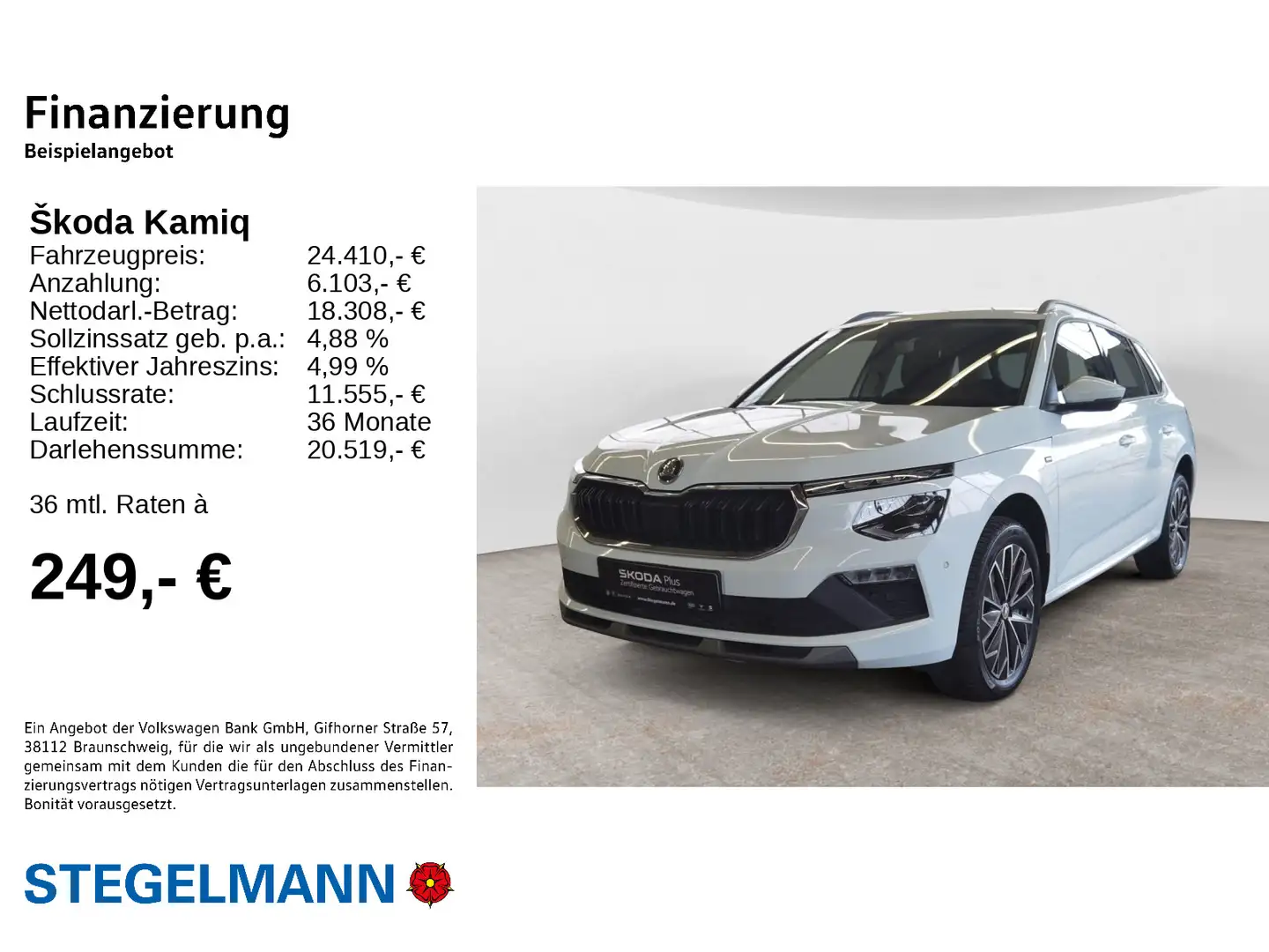 Skoda Kamiq 1.0 TSI DSG Selection *Matrix-LED*Navi*Kam Weiß - 2