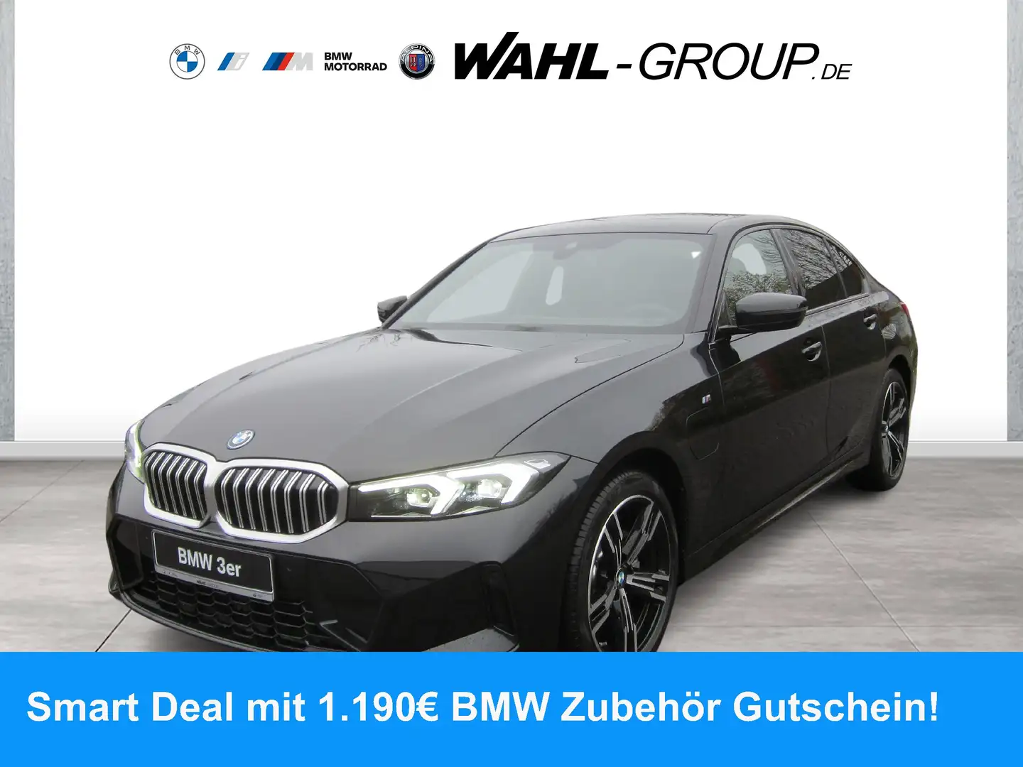 BMW 330 e M Sport Navi LED Comfort DrivingAssistant SHZ Zwart - 1