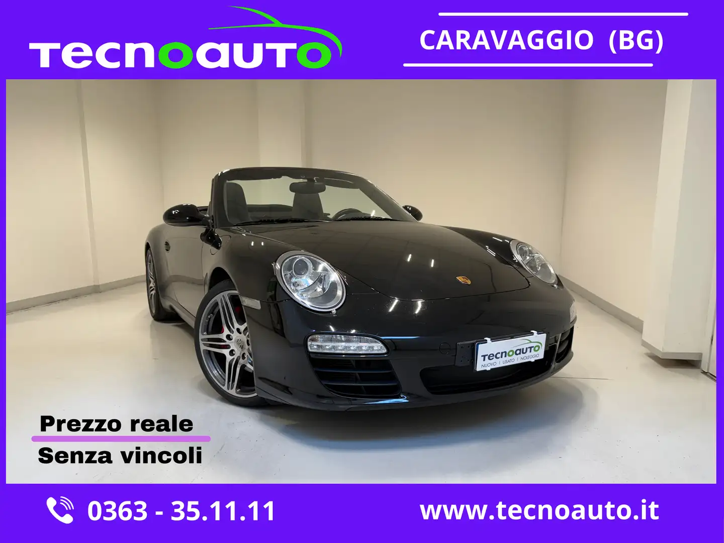 Porsche 997 911 Carrera S Cabriolet PDK MK2 - TAGLIANDI PORSC Nero - 1