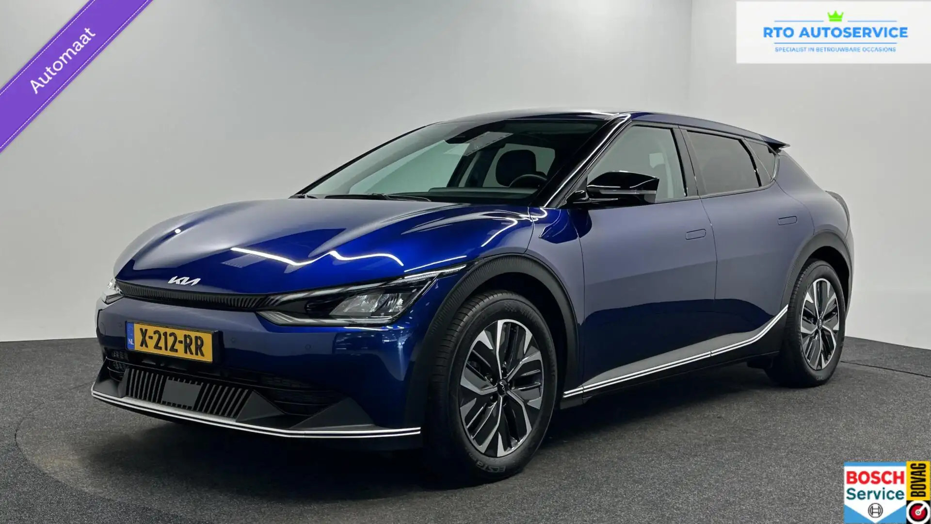 Kia EV6 Air 58 kWh 100% SOH CAMERA LEER CARPLAY ADAPTIEF C Azul - 1