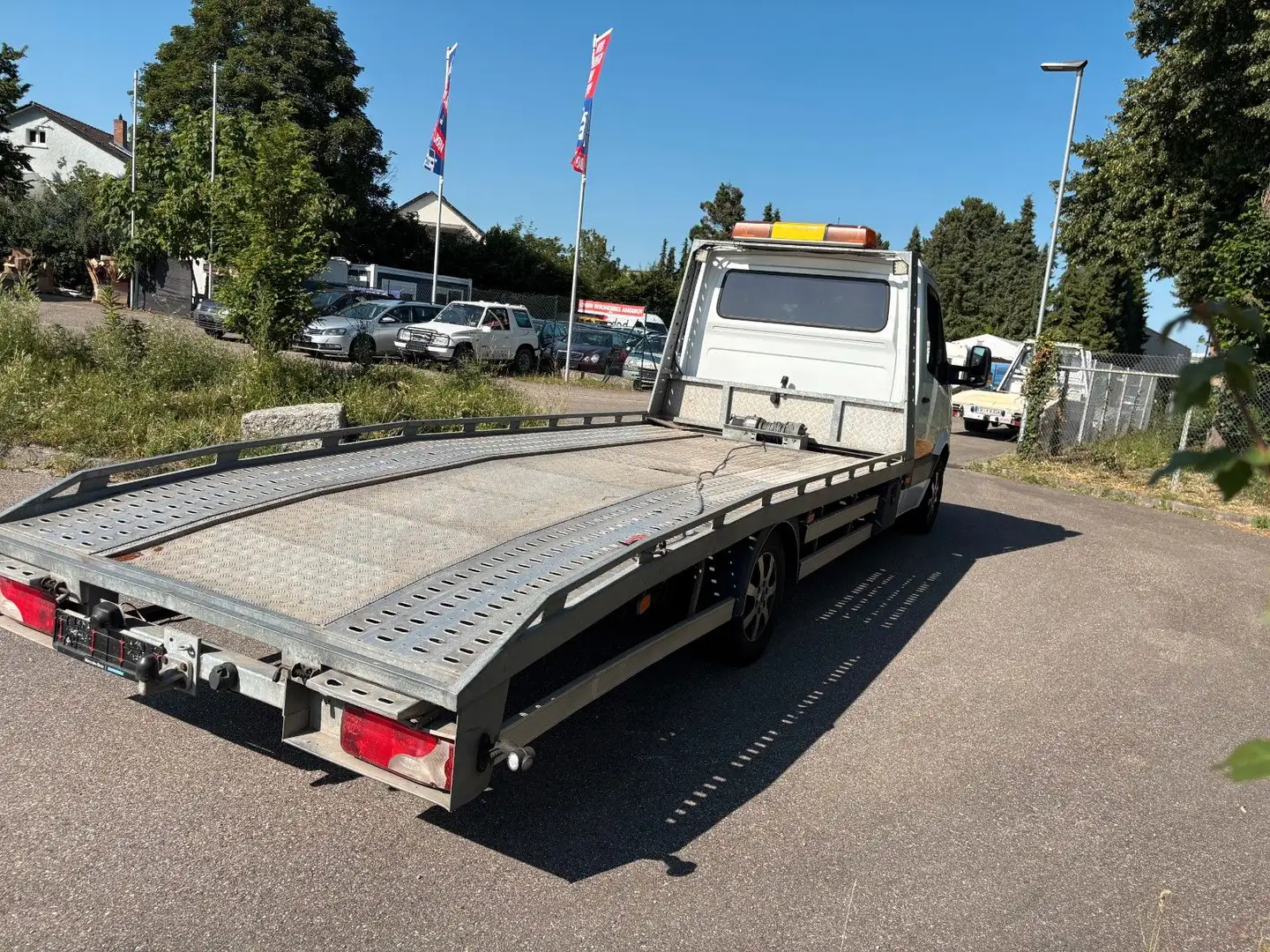 Mercedes-Benz Sprinter AUTOMAT Abschleppwagen Autotransporter Weiß - 2