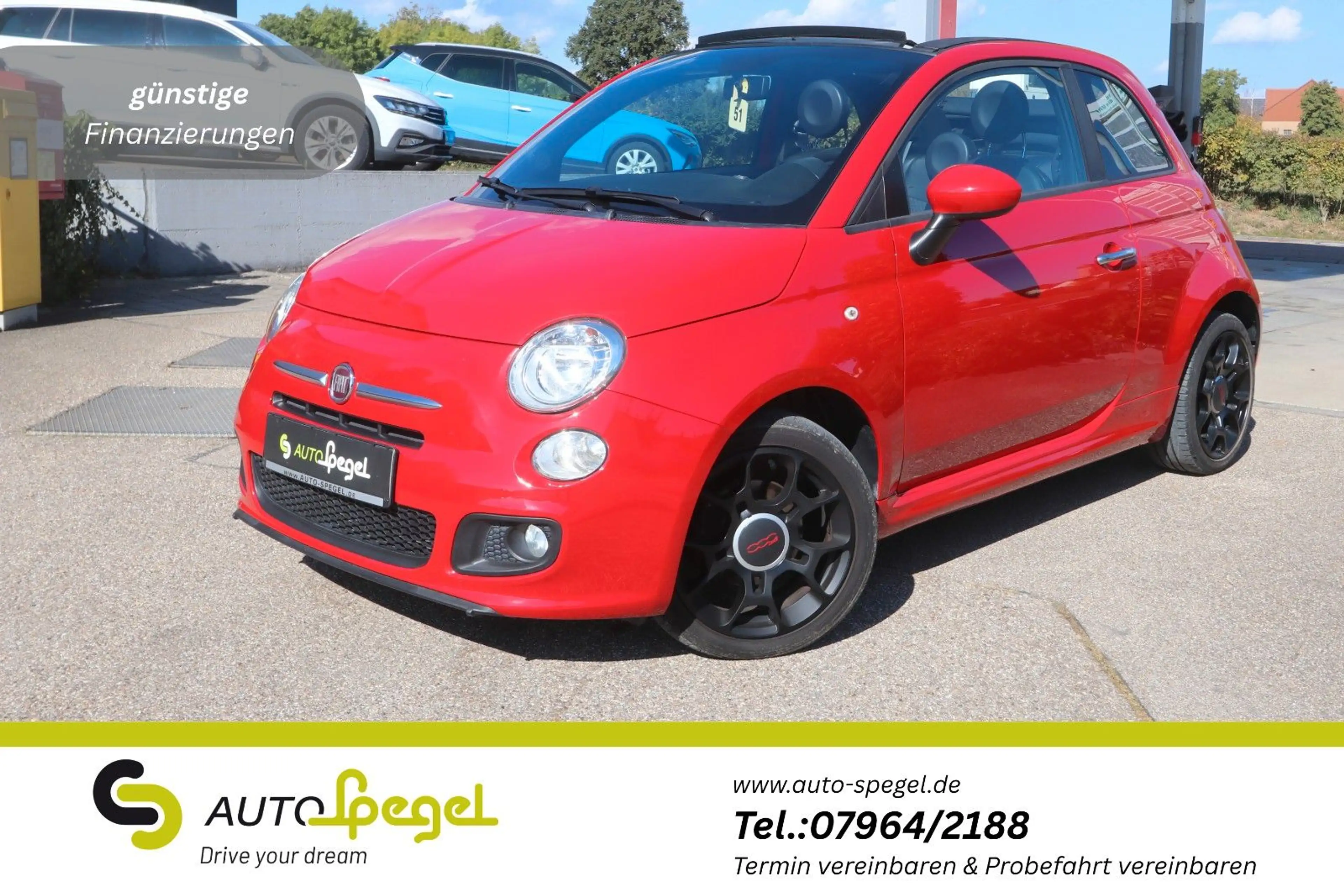 Fiat 500 Klima Alu Cabrio MFL Nebel wenig KM