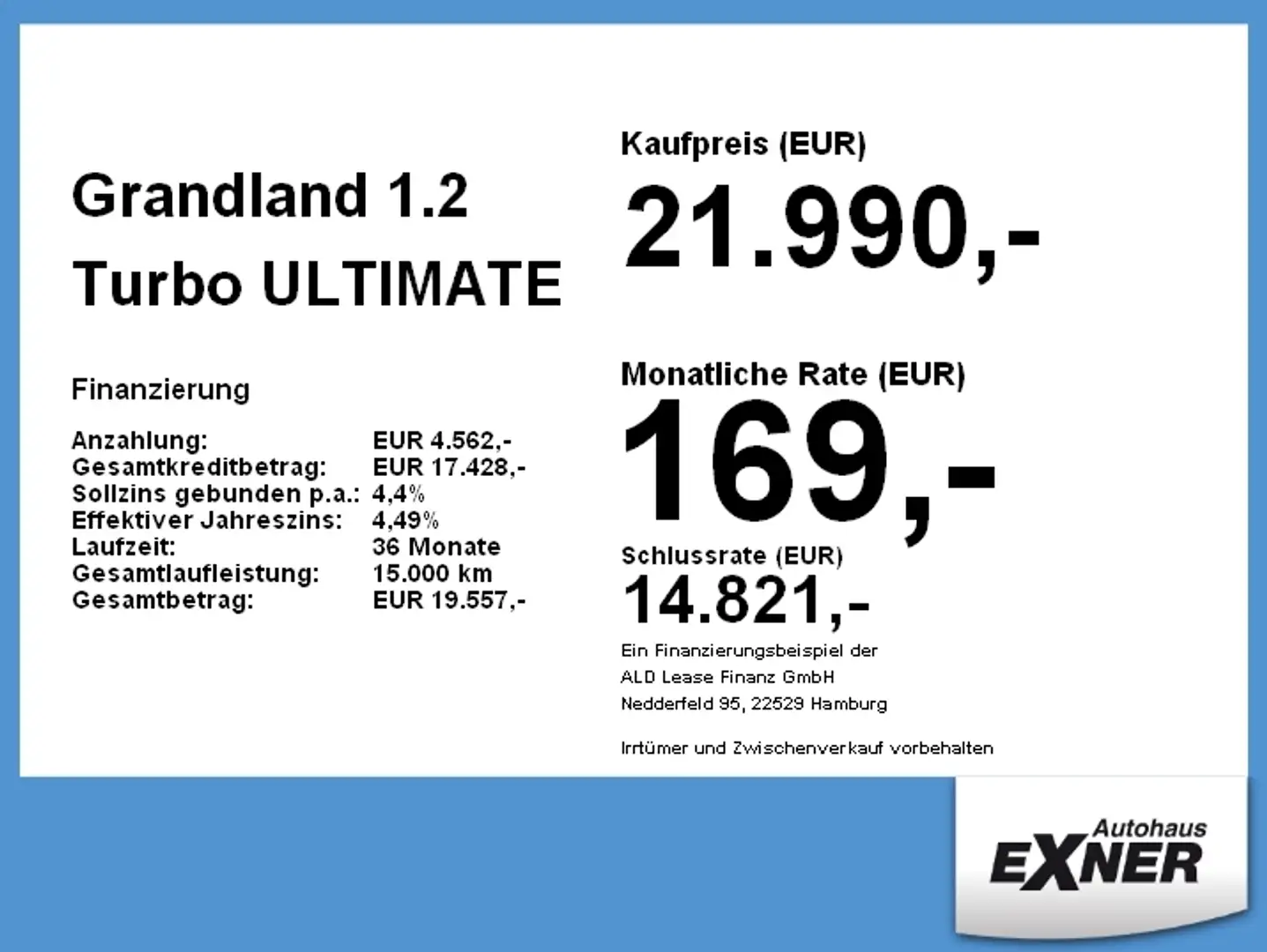 Opel Grandland 1.2 Turbo ULTIMATE ACC+LED+Navi+SHZ+LM Noir - 2