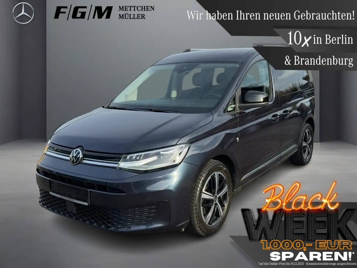 Volkswagen Caddy 1.5 TSI Style AHK|CarPlay|Sitzhz|Style Blau - 1