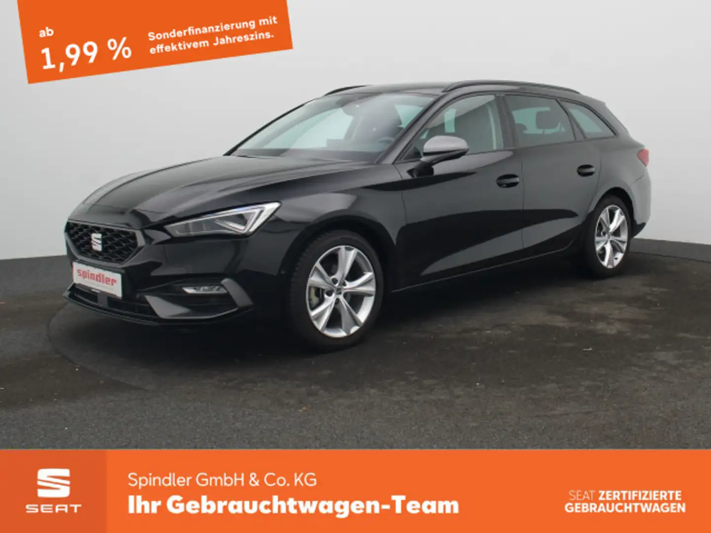 SEAT Leon Sportstourer FR 1.5 eTSI DSG / Matrix, ACC Negro - 1