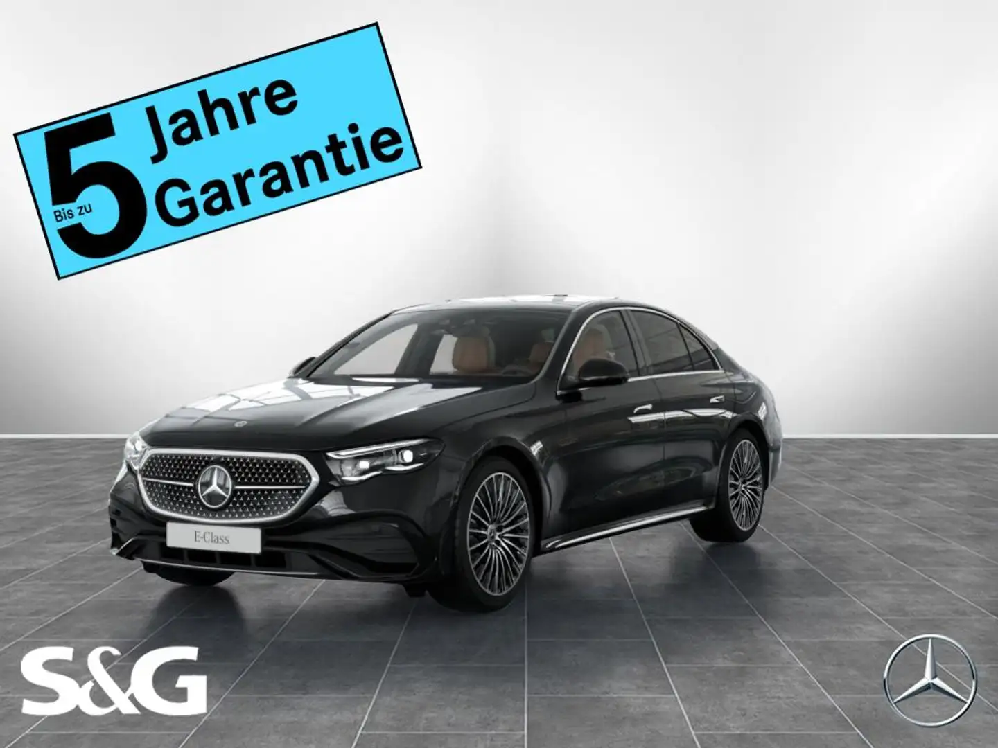 Mercedes-Benz E 220 d 4M AMG Distron+360°+DIG-LED+Pano+Standhz Schwarz - 1