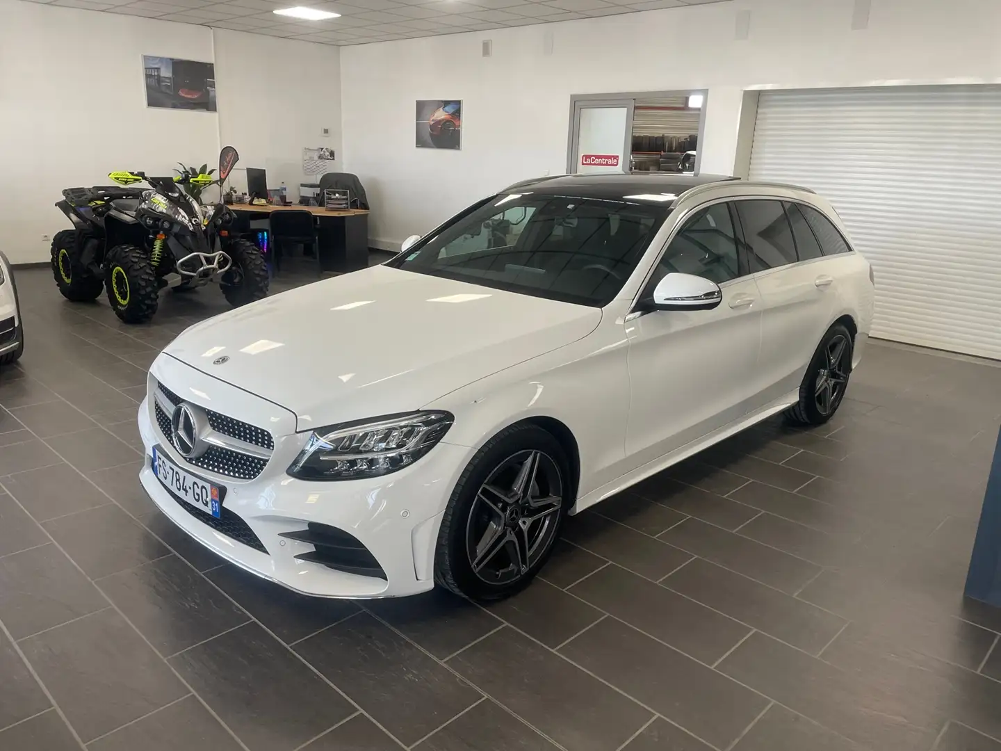 Mercedes-Benz C 220 220 D 194CH AMG LINE 9G-TRONIC Blanc - 1