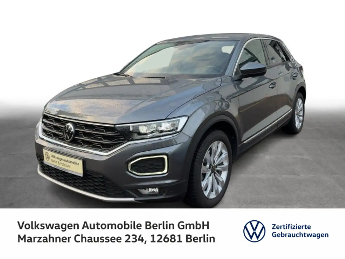 Volkswagen T-Roc 1.5 TSI DSG Sport Navi LED SHZ ACC PDC Grau - 1