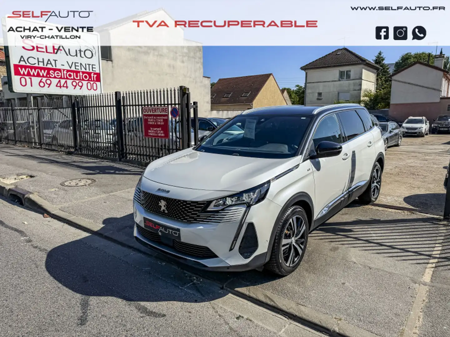 Peugeot 5008 1.5 BLUEHDI 130CH S\u0026S GT EAT8 Blanc - 1