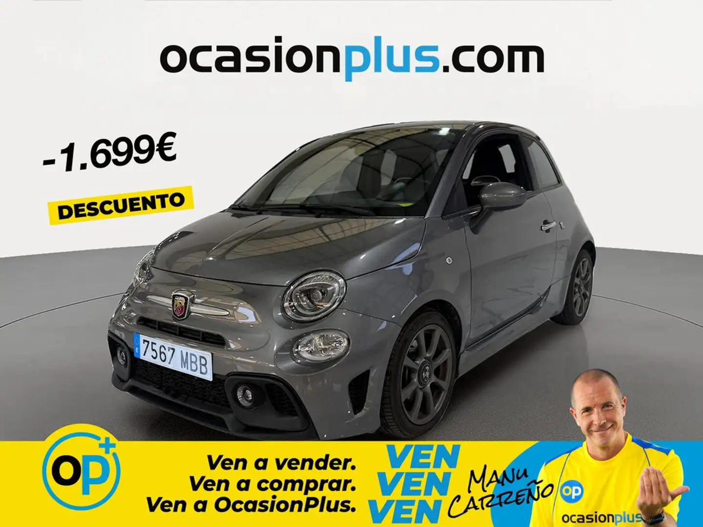 Abarth 595 1.4T JET 121KW Gris - 1
