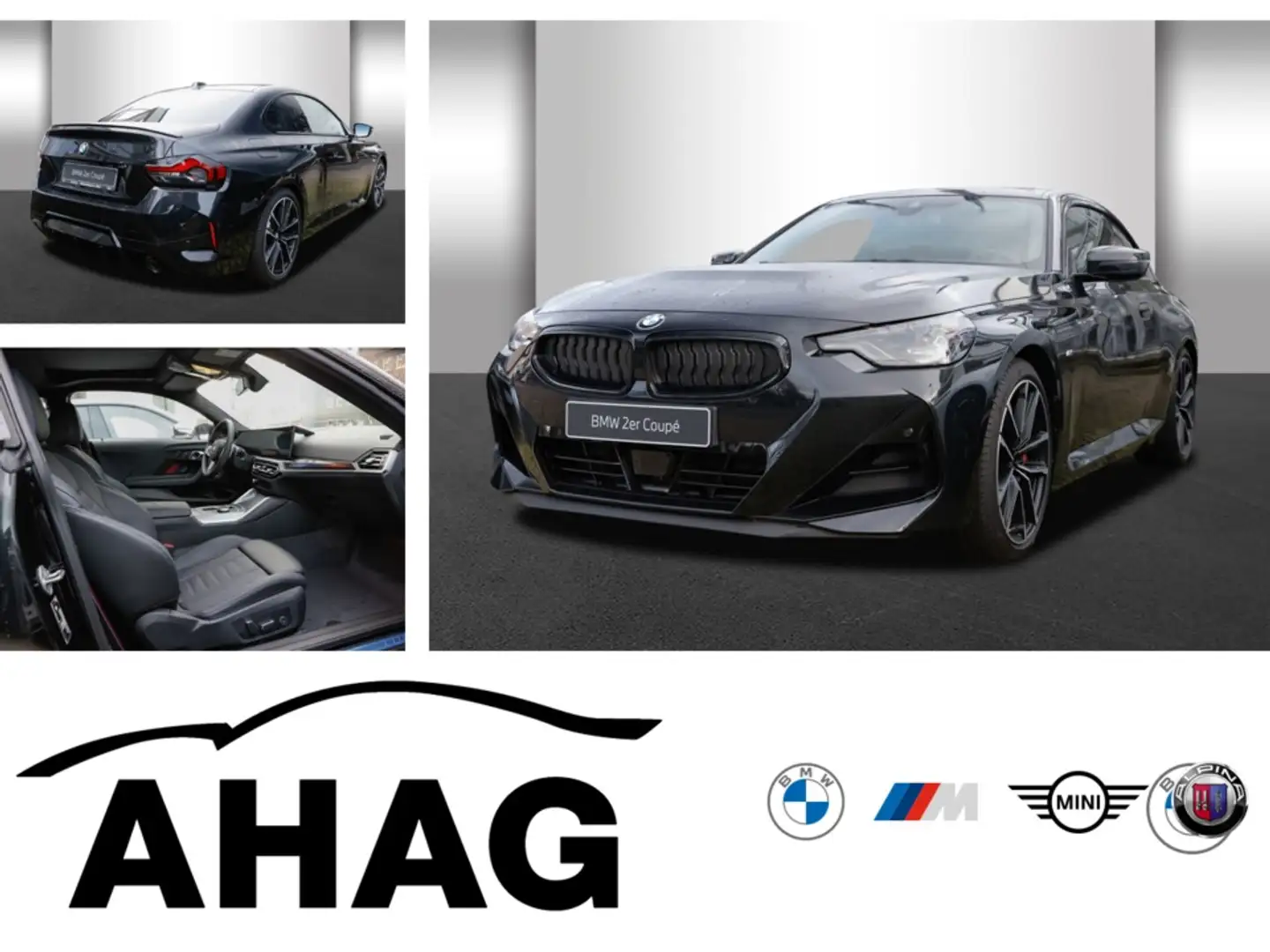 BMW 220 i Steptronic Coupe M Sportpaket Pro | H&K. Noir - 1