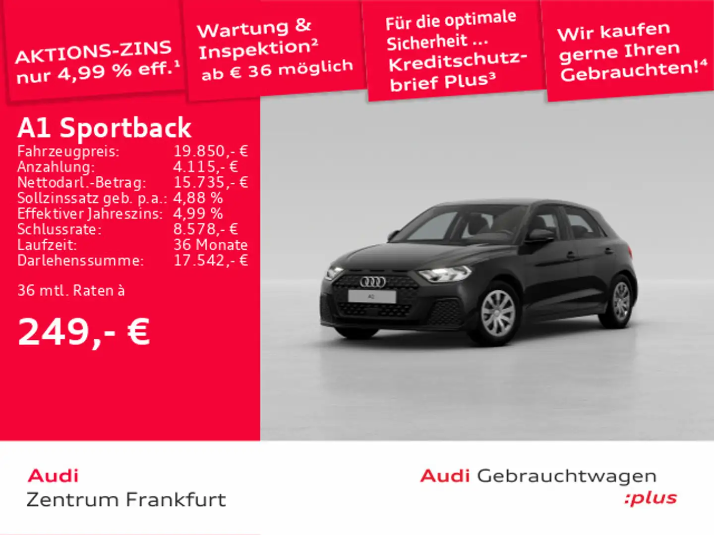 Audi A1 25 TFSI S tronic VC DAB PDC Schwarz - 1
