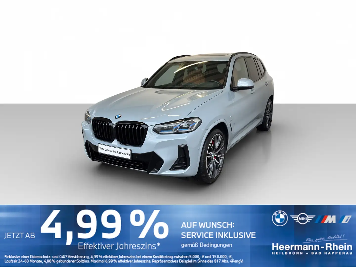 BMW X3 xDrive30dA M Sport LiveCock.Laserl.GSD.DriveA Grau - 2
